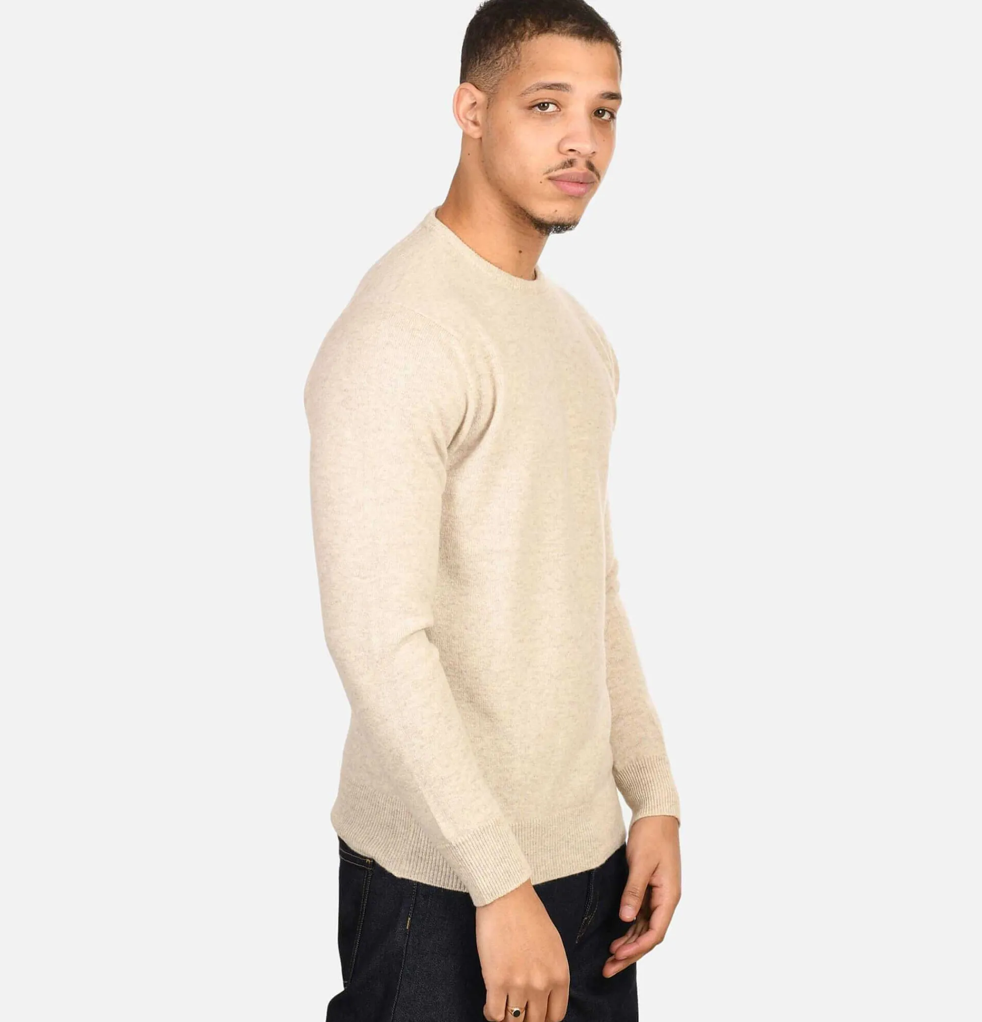 WILLIAM LOCKIE Round Neck Pullover Linen