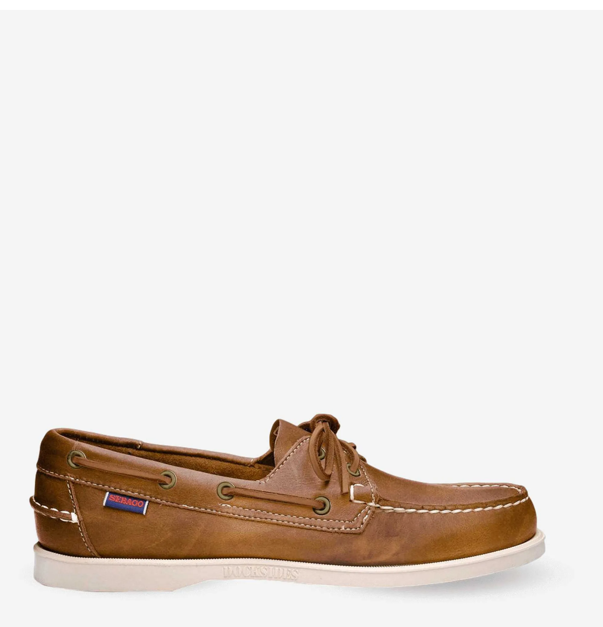 Men SEBAGO Docksides Shoes Brownwhite