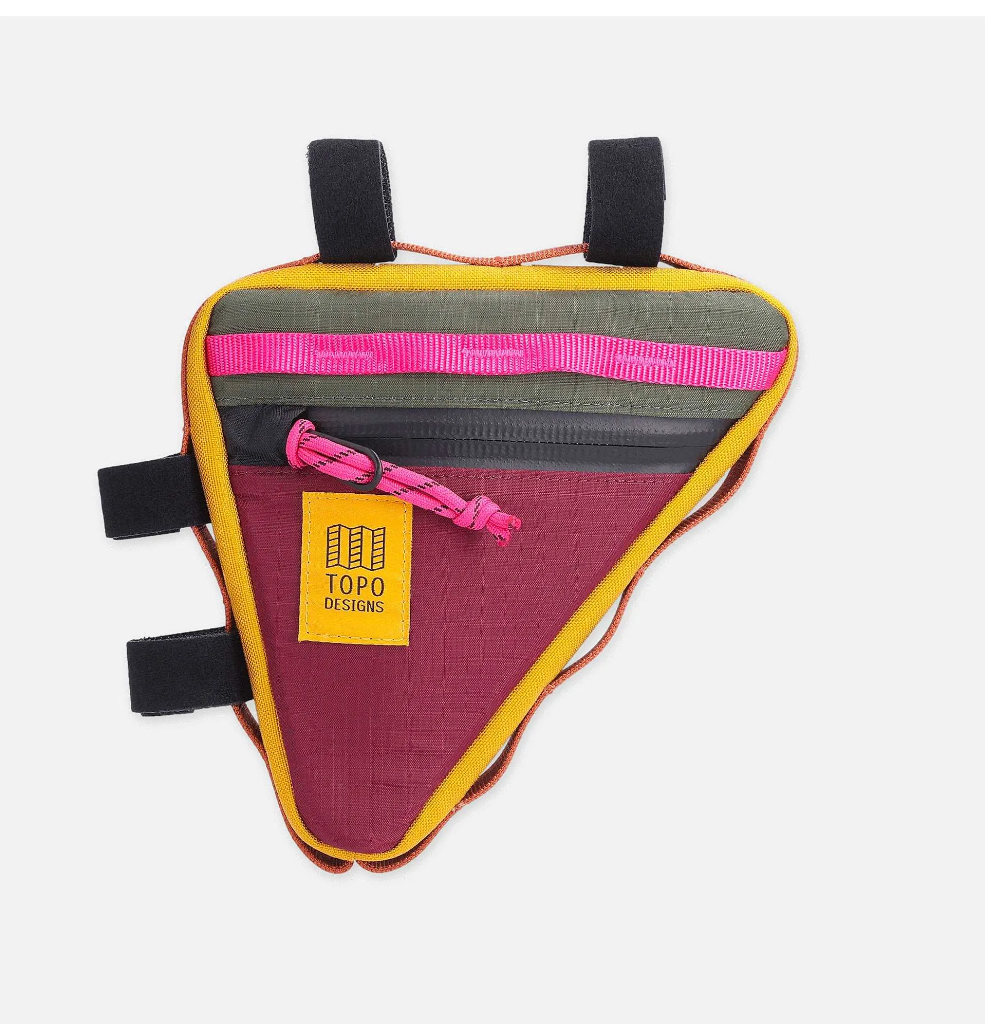 TOPO DESIGNS Frame Bikebag Olive Burgundy