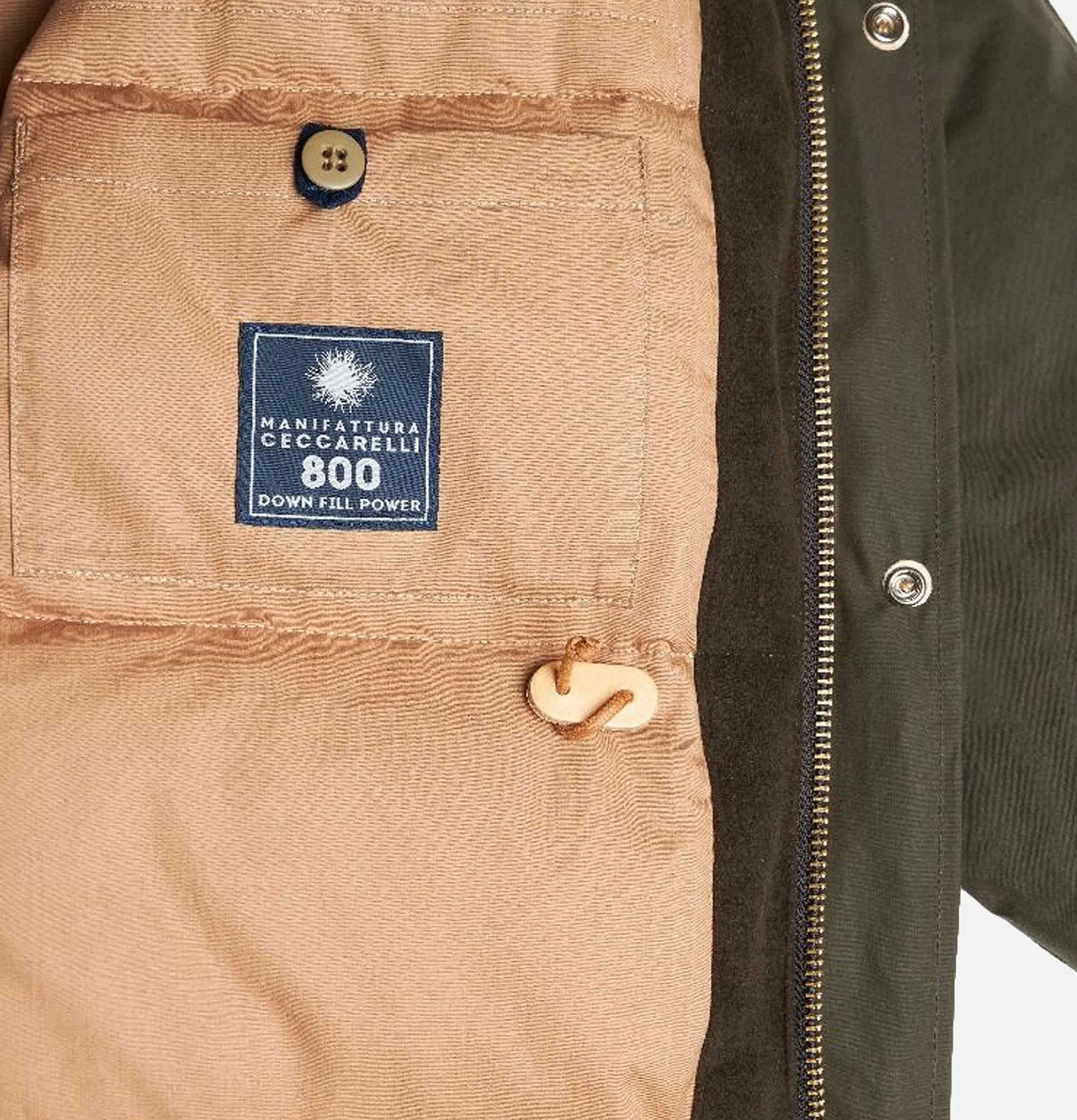 MANIFATTURA CECCARELLI Fisherman Down Parka Chocolate