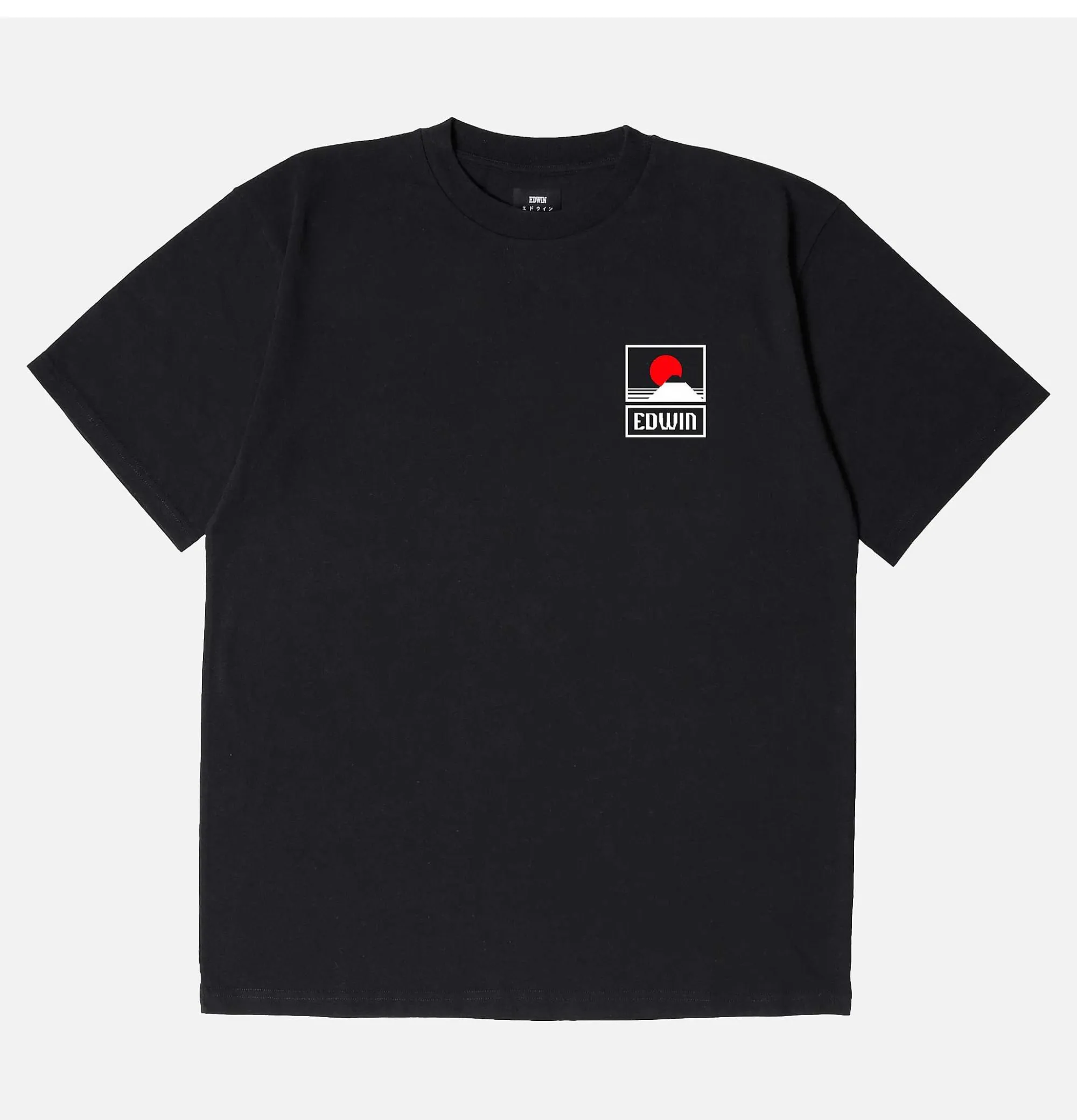 EDWIN Sunset On Mt Fuji Tee Black