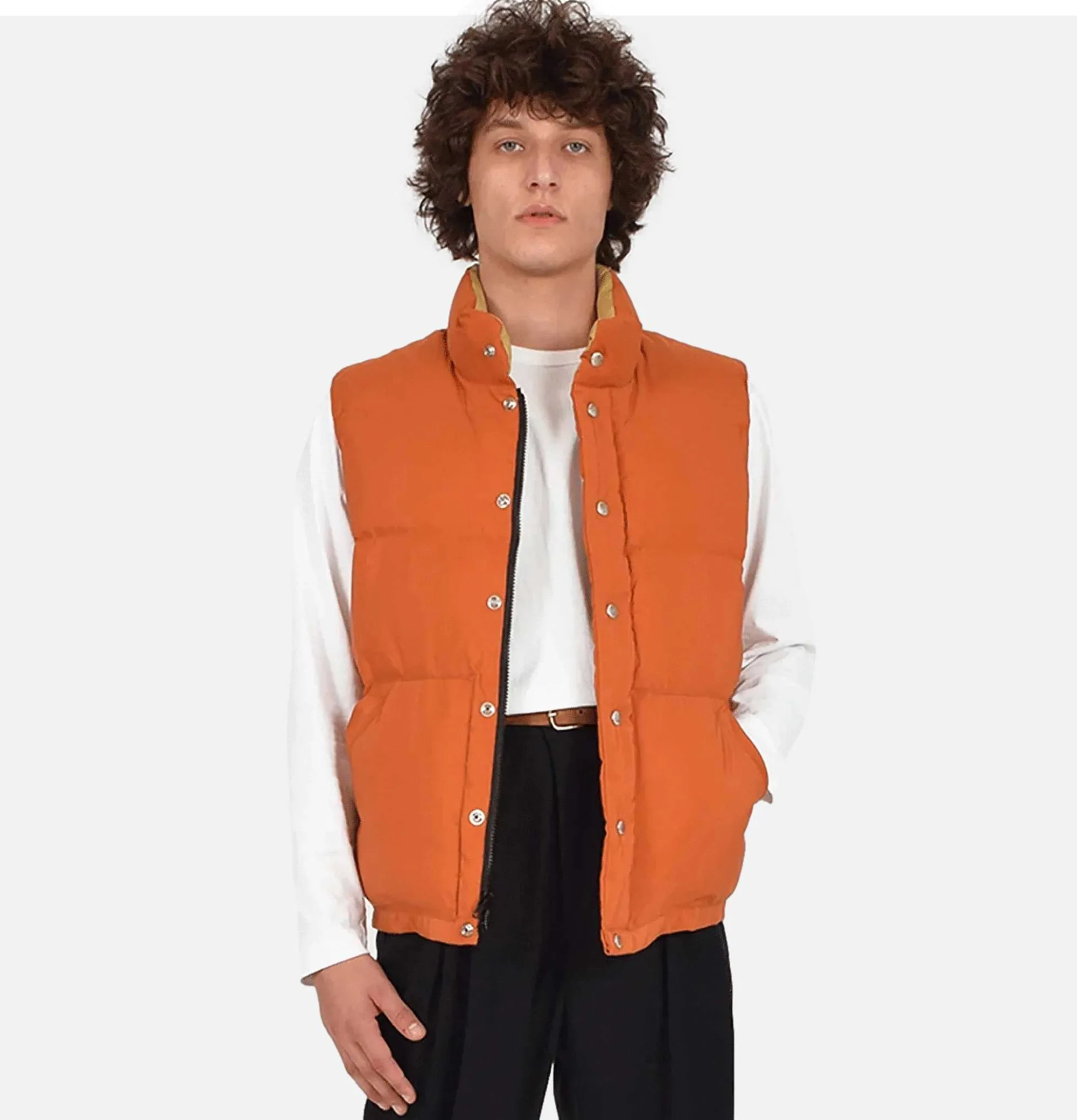 CRESCENT DOWN WORKS Italian Down Vest Rust