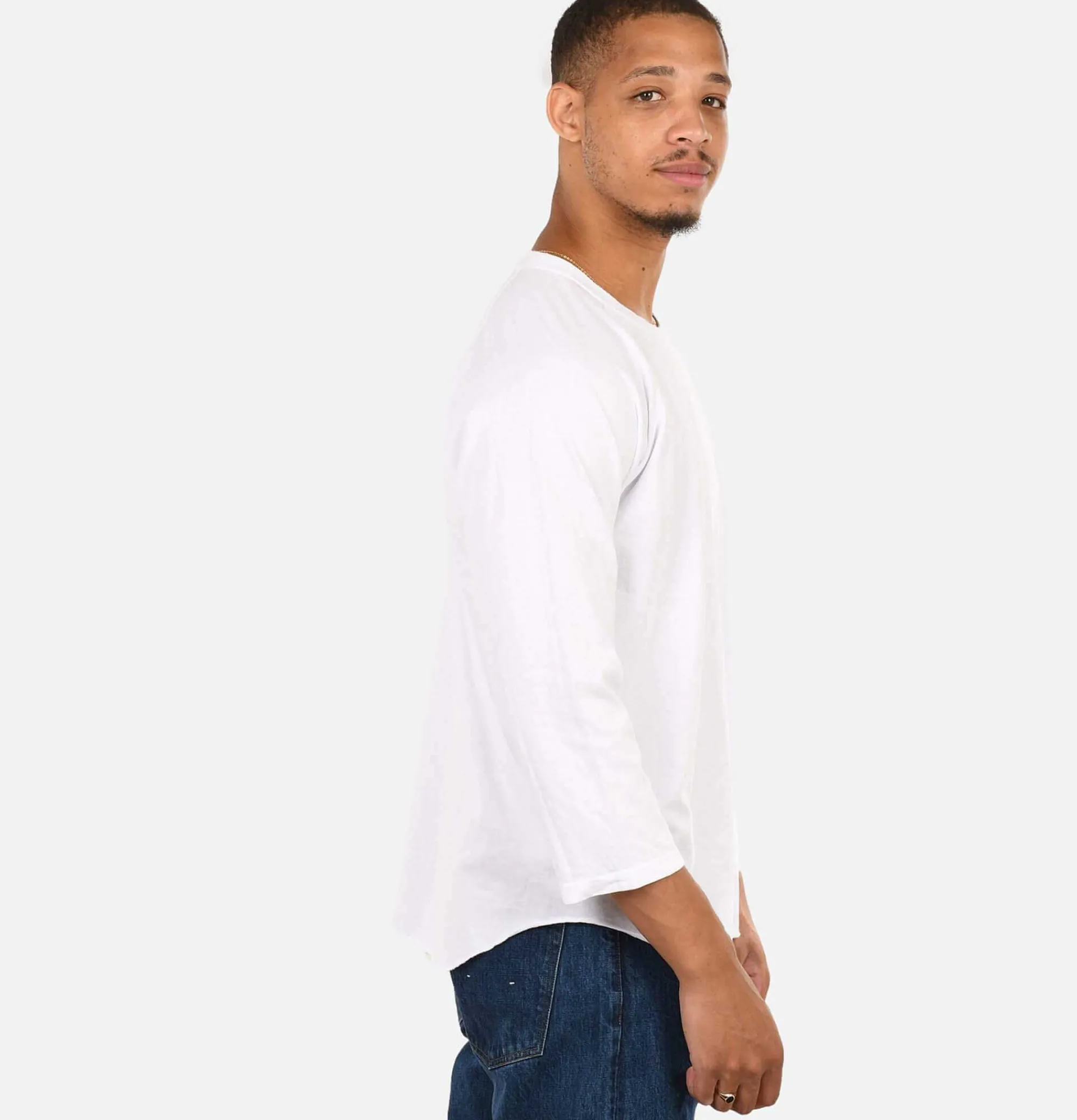 GOOD ON Baseball Tee White