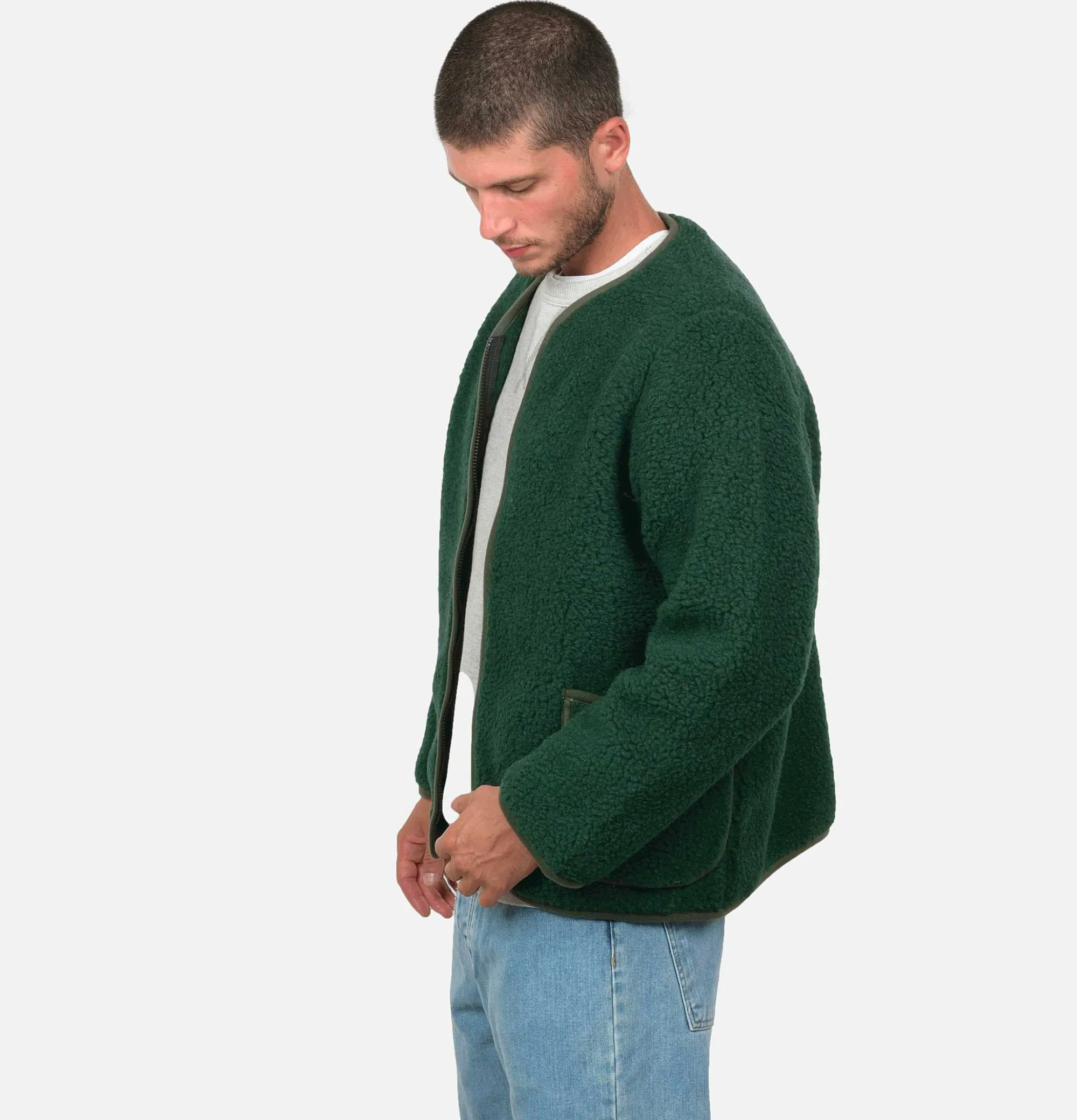 COLDBREAKER Nordeen Cardigan Dark Green