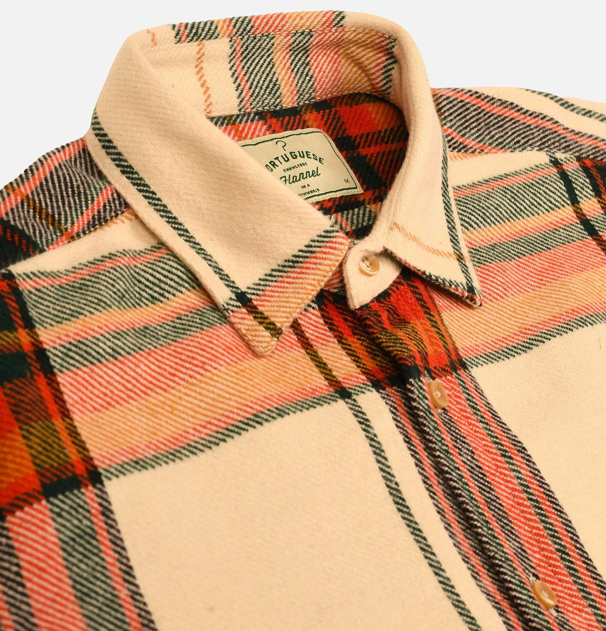 PORTUGUESE FLANNEL Chemise Nords Ecru
