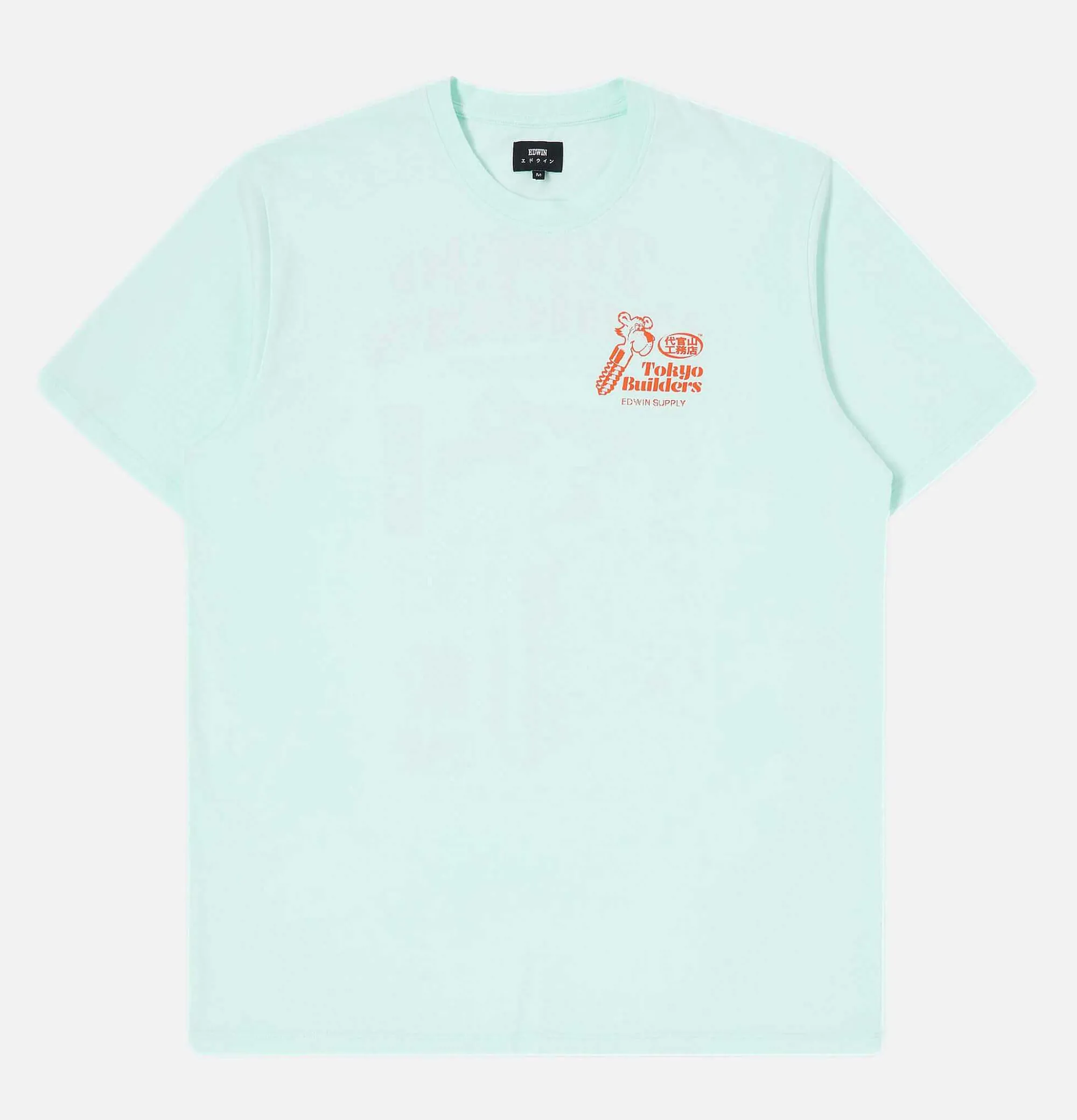 EDWIN Tokyo Builders Tee Aqua