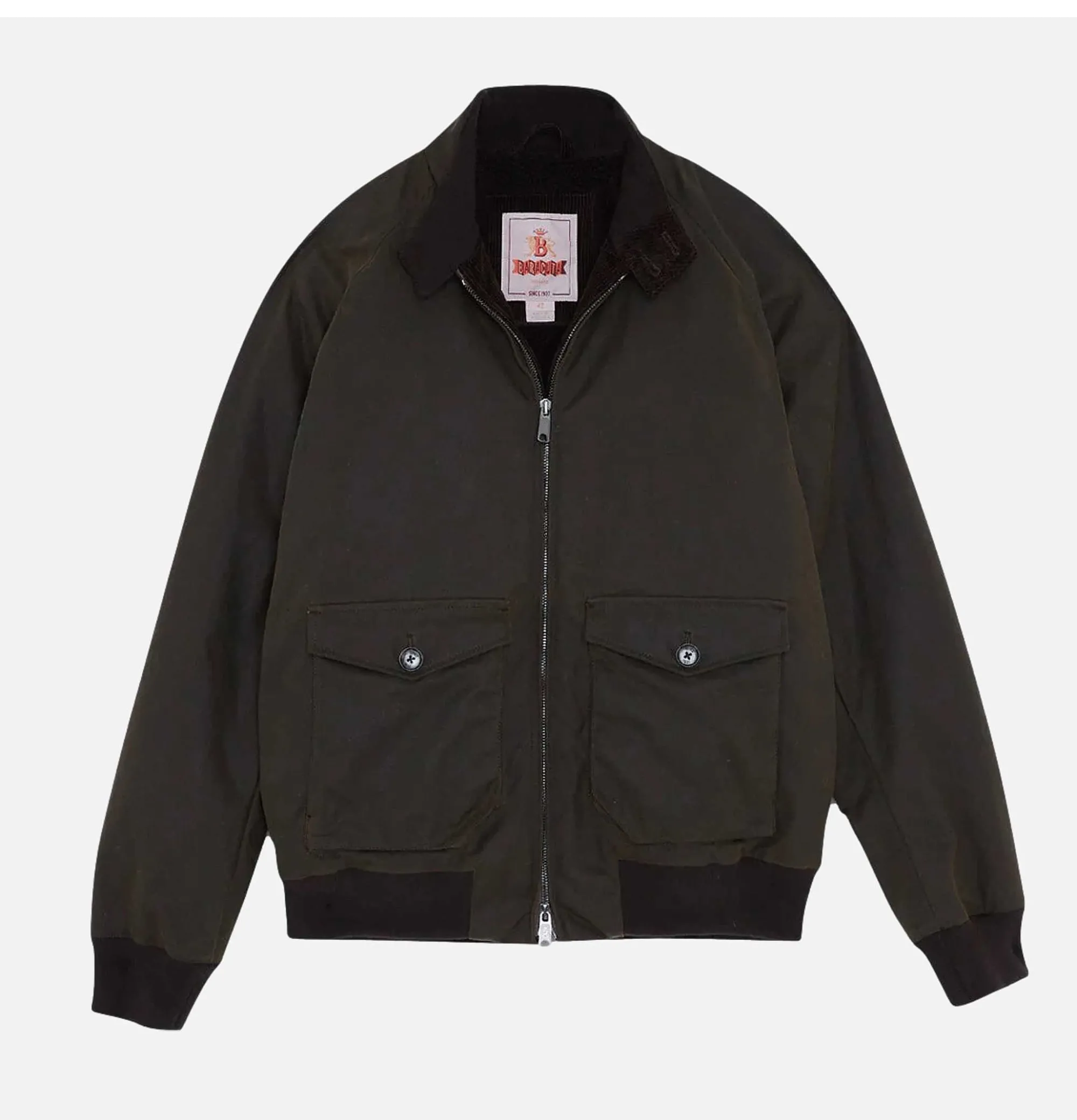 BARACUTA G9 Jacket Waxed Moss Green