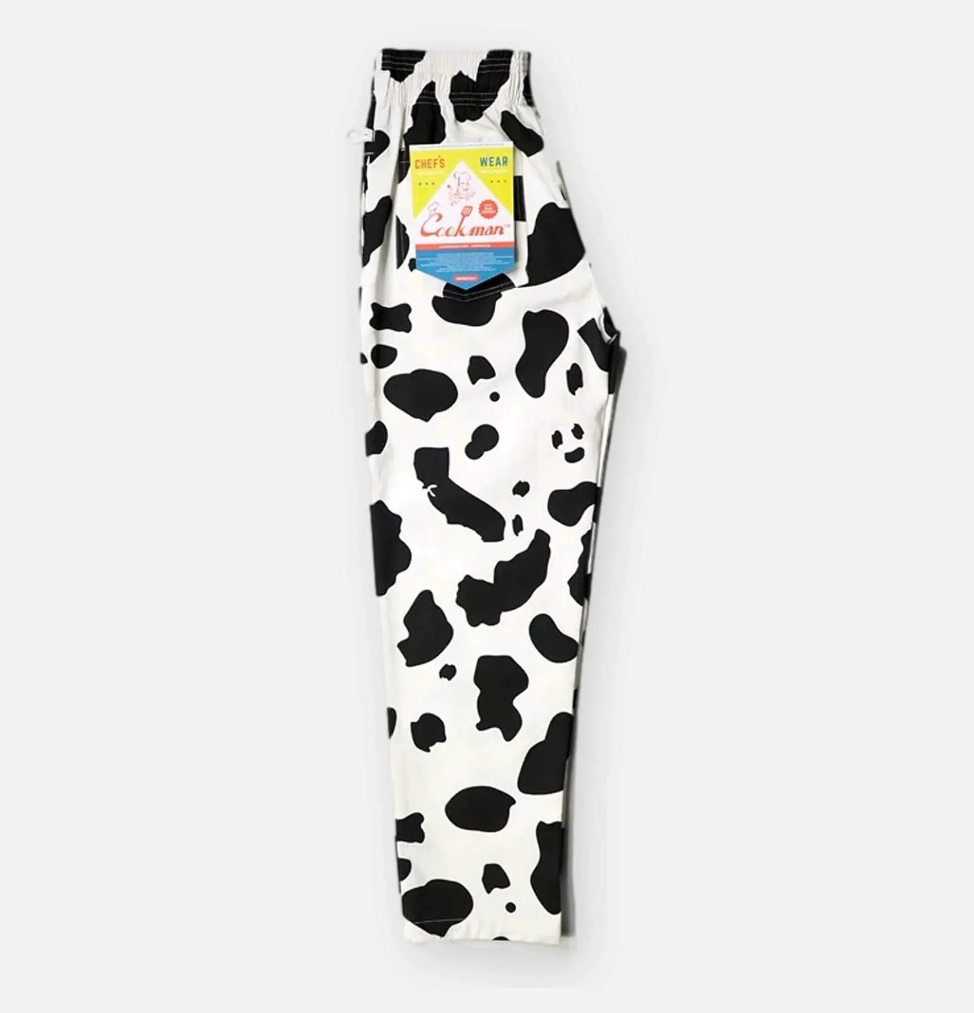 COOKMAN Chef Pant Cow White
