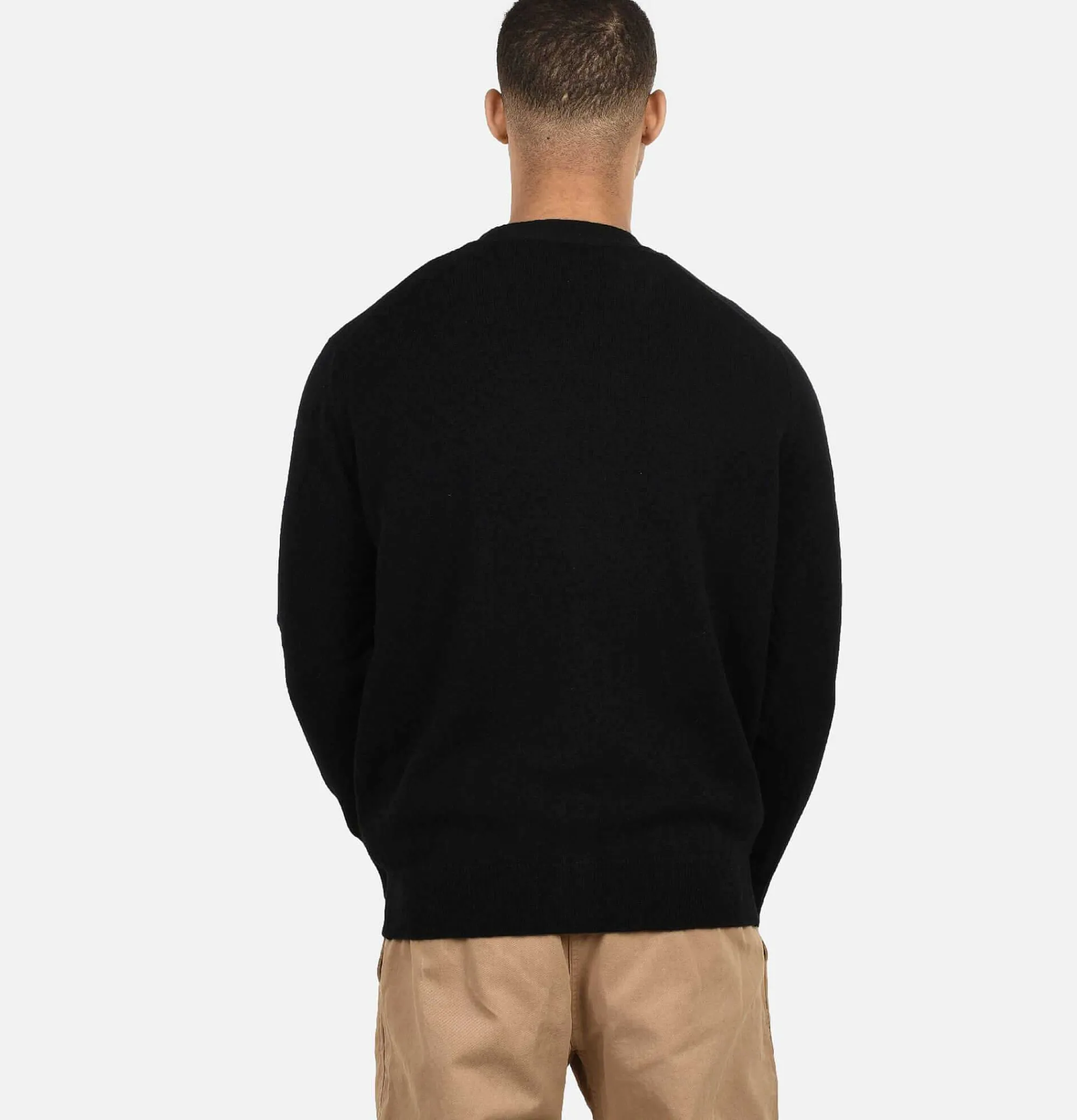 WILLIAM LOCKIE Lambswool Cardigan Black