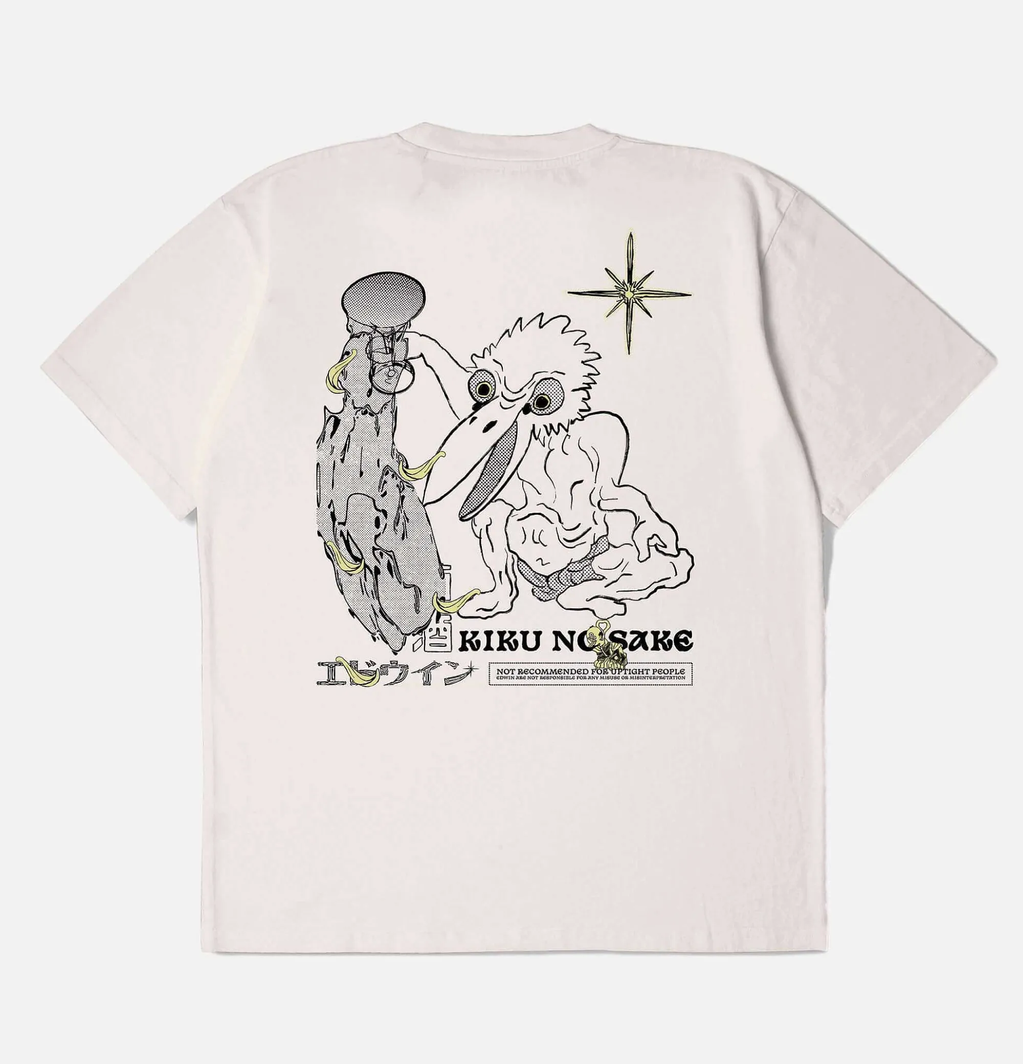EDWIN Kiku No Sake Tee White