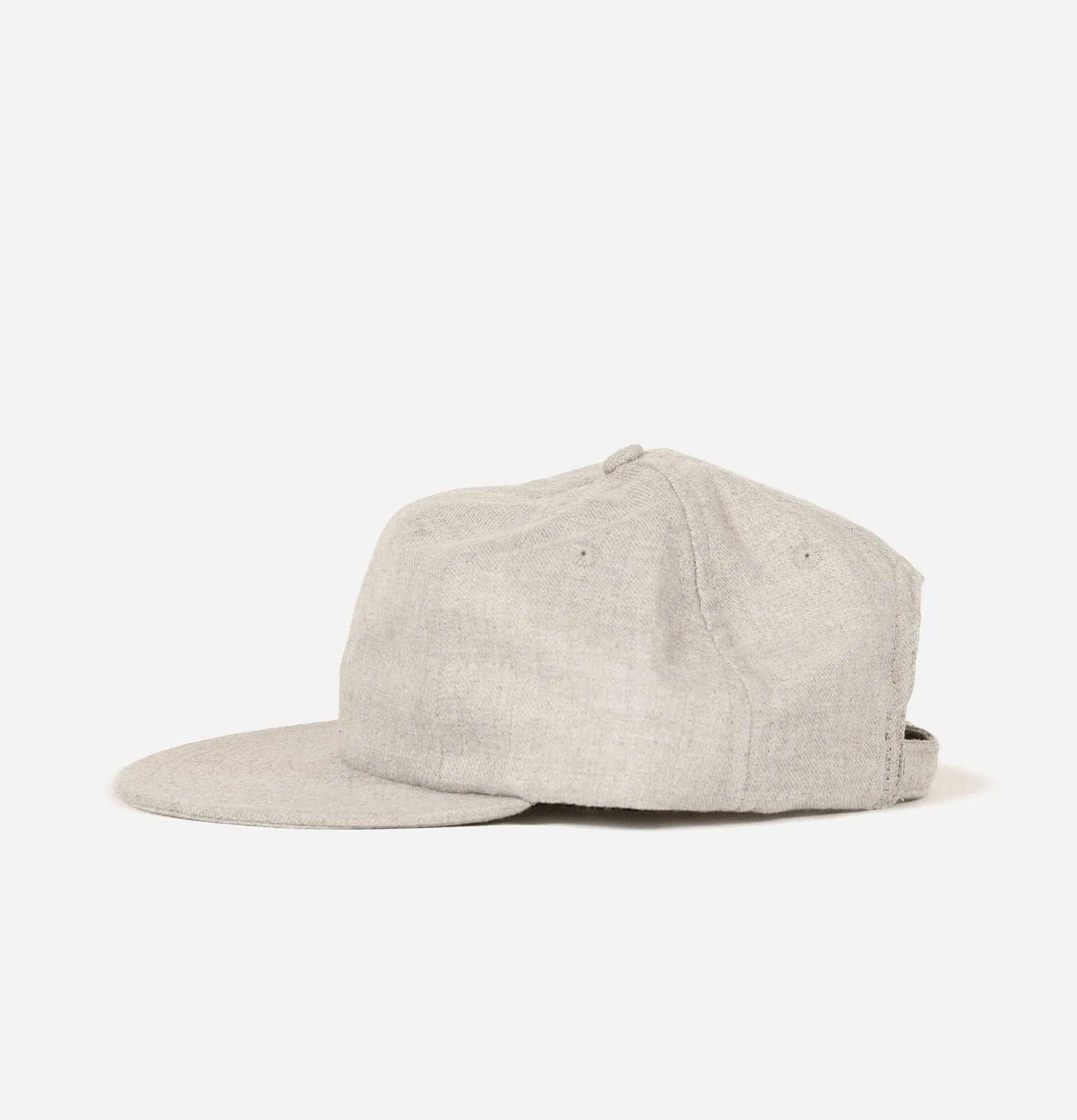 LITE YEAR Wool Serge 6 Panel Cap Grey