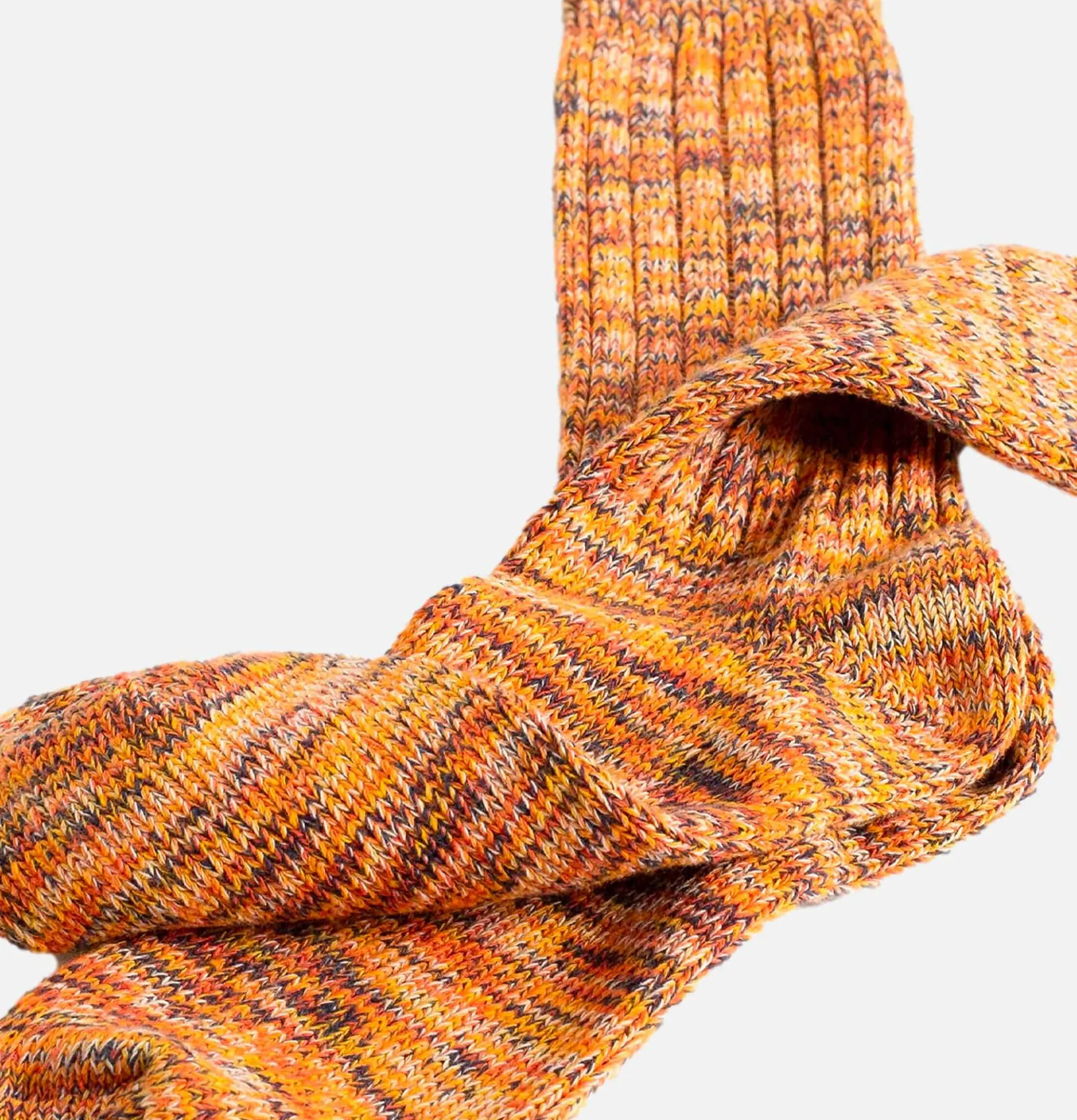 Men THUNDERS LOVE Blend Orange Socks