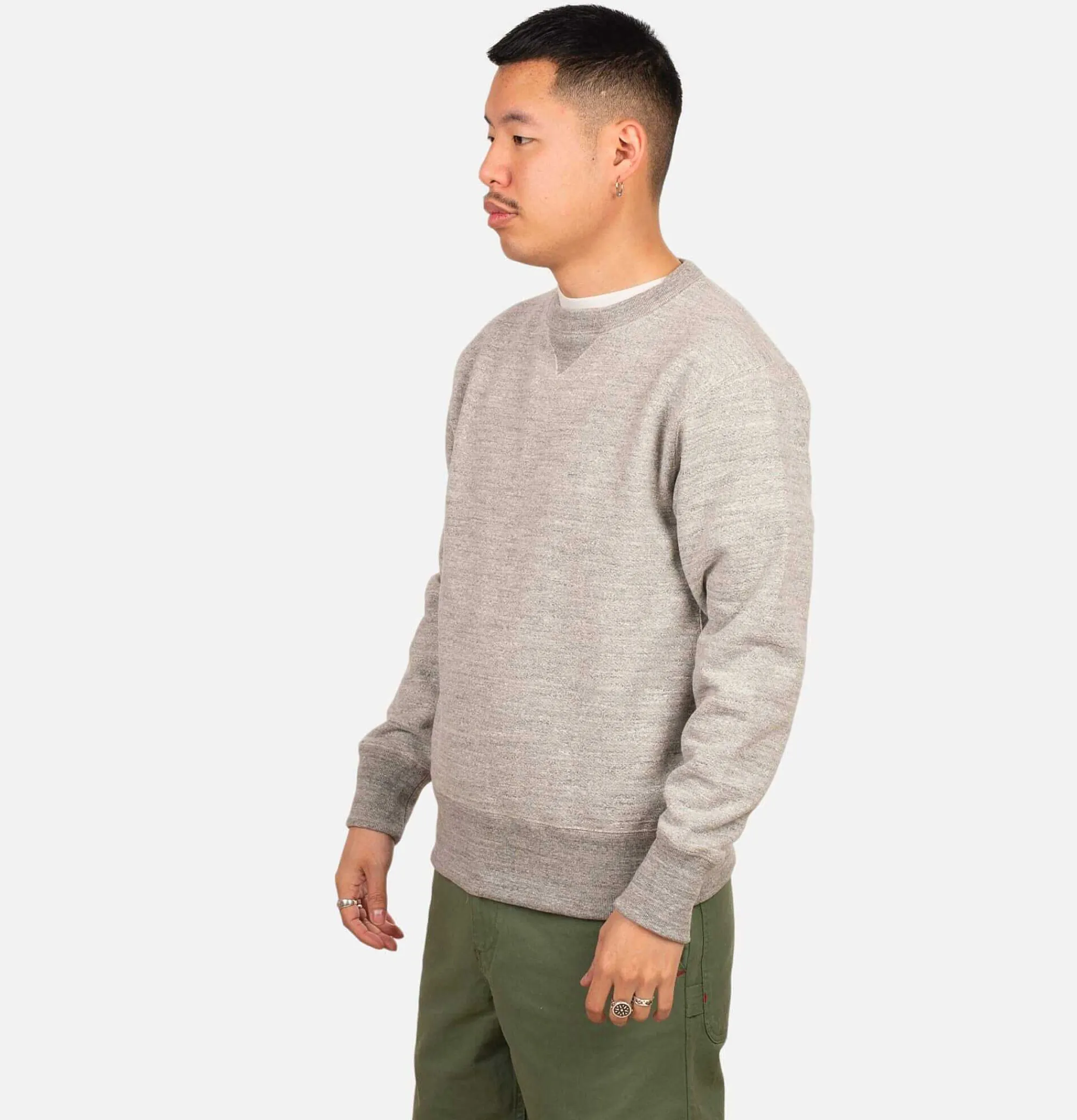 JACKMAN Crewneck Sweater Heather Grey