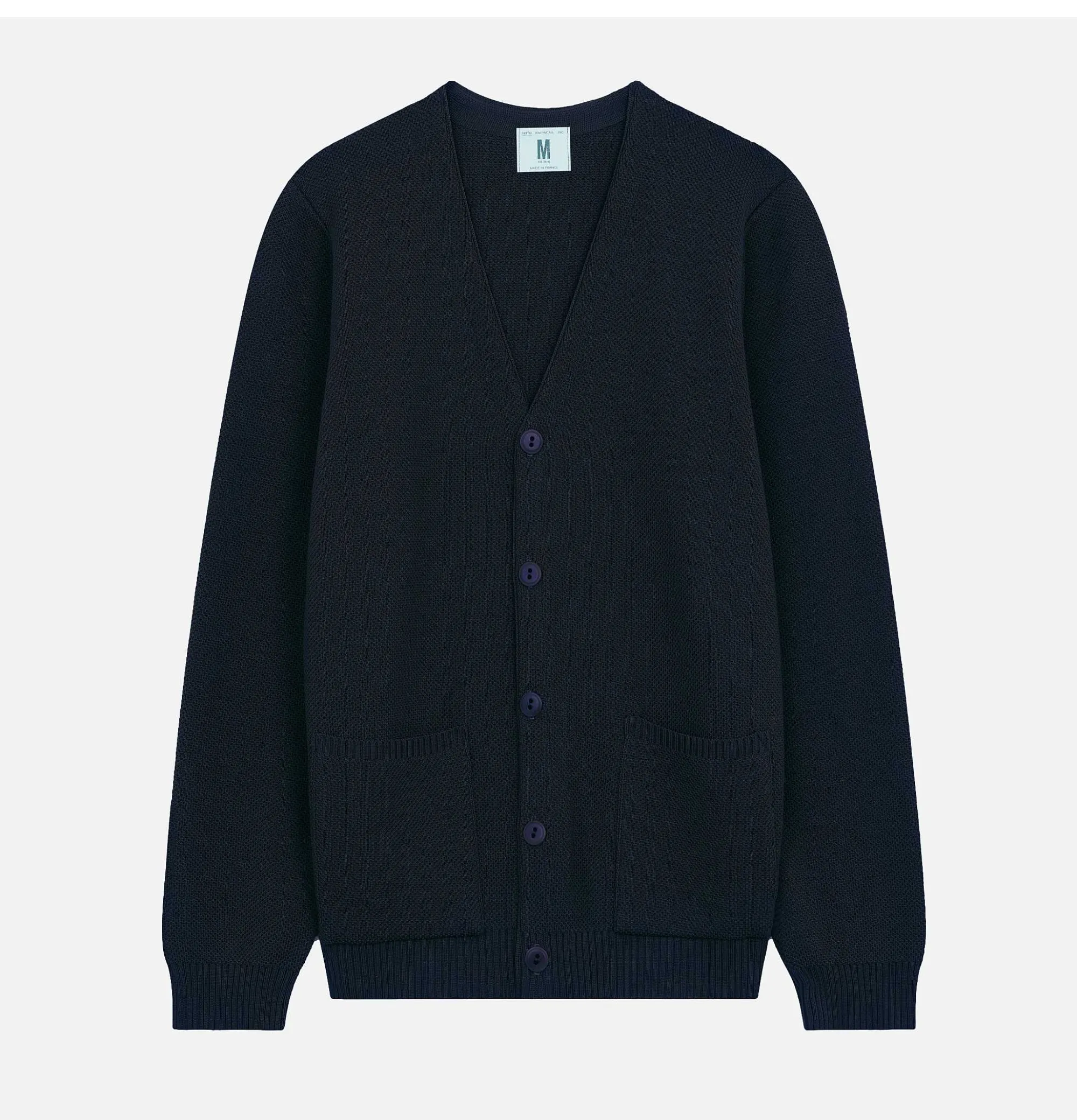NITTO KNITWEAR Youri Cardigan Coton Navy