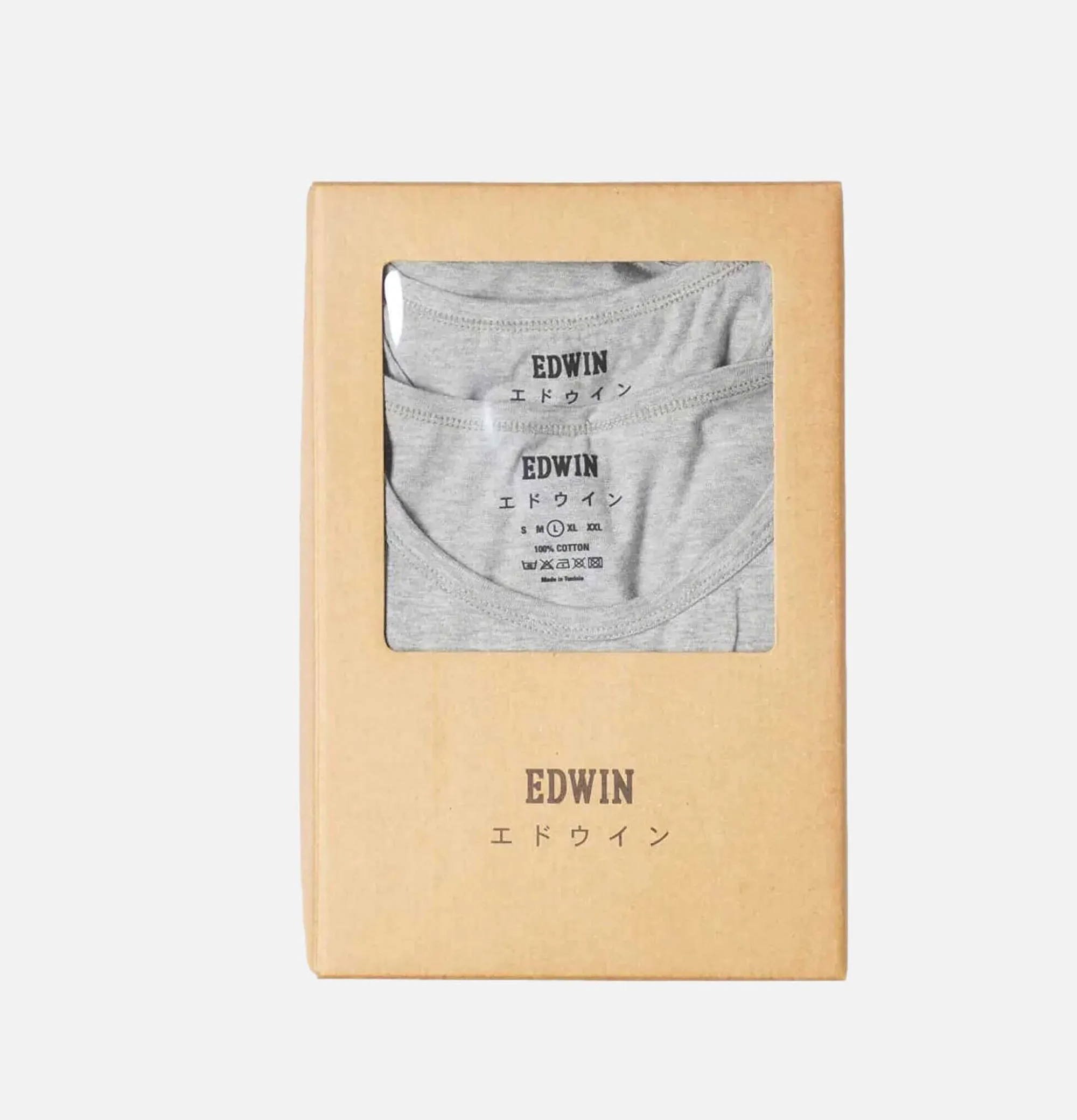 EDWIN Double Pack Tee Grey