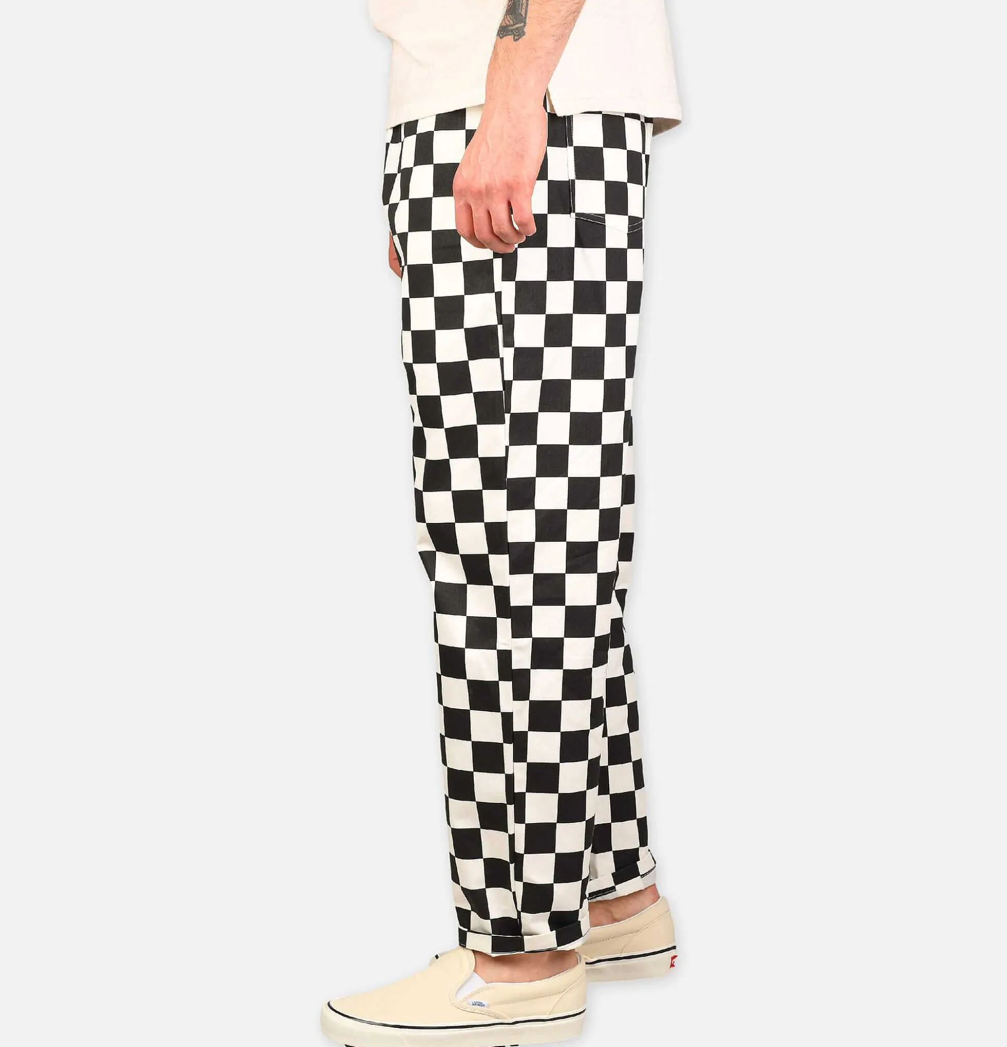 COOKMAN Chef Pant Checker Black