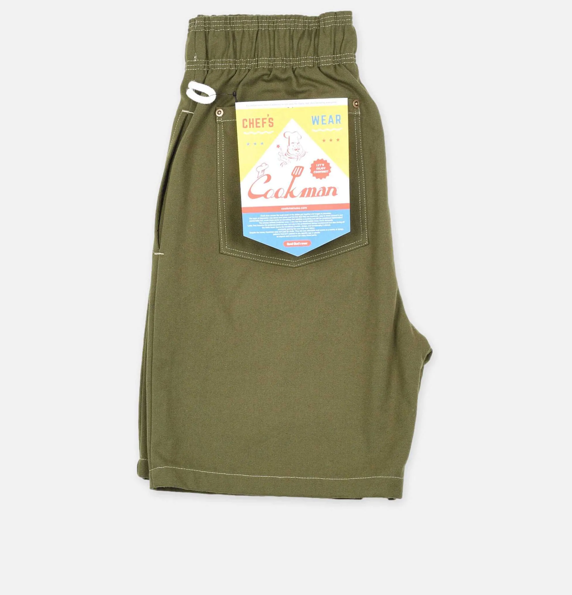 COOKMAN Short Front Pocket Olive