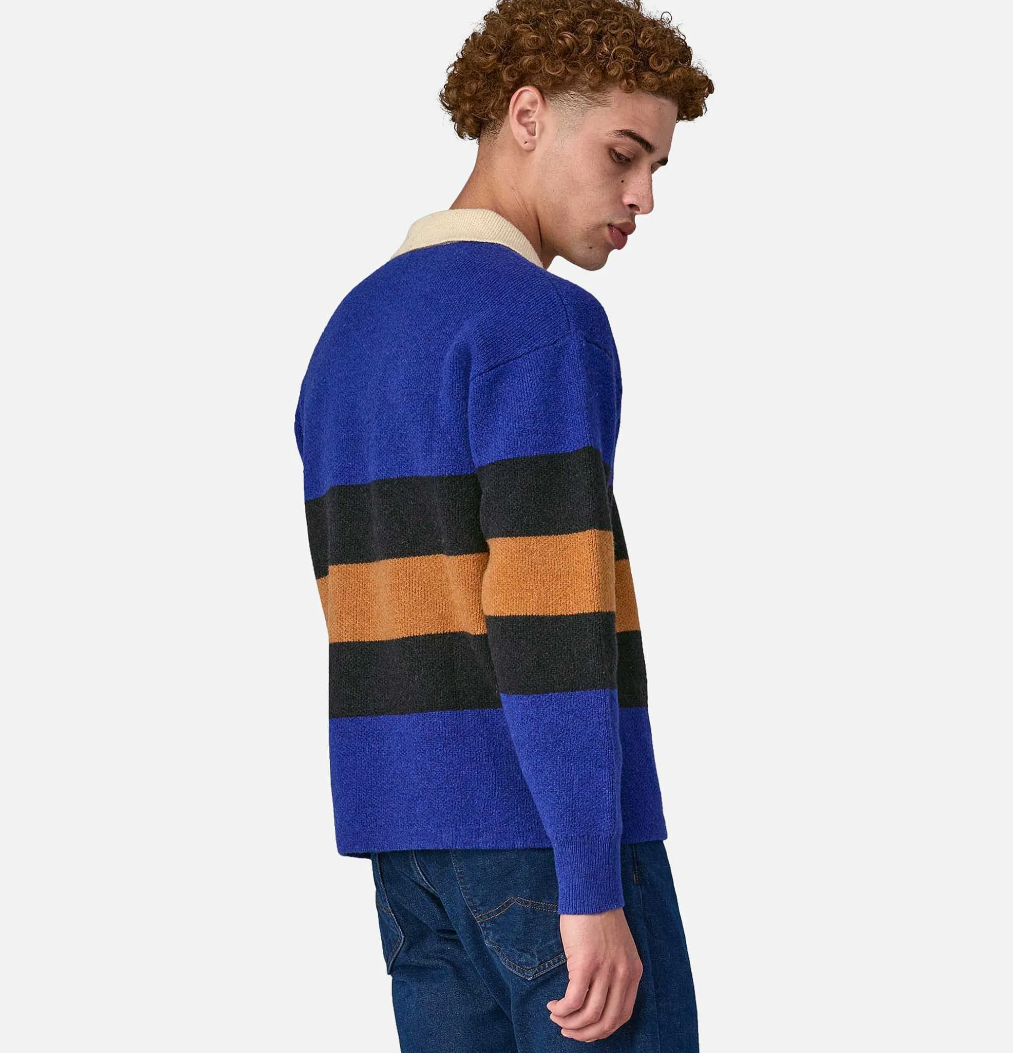 PATAGONIA Rugby Wool Sweater Cobalt Blue