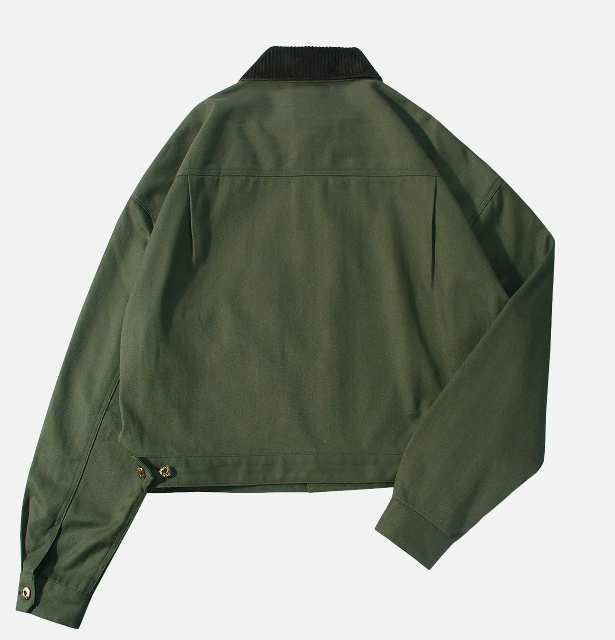 STANDARD TYPES Corduroy Collar Jacket Green