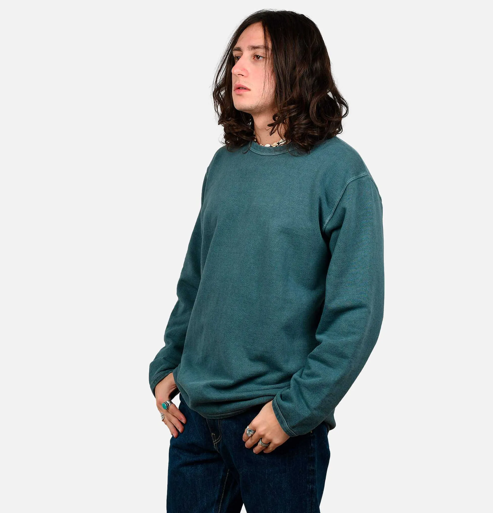GOOD ON 9Oz Ls Crew Sweat Slate