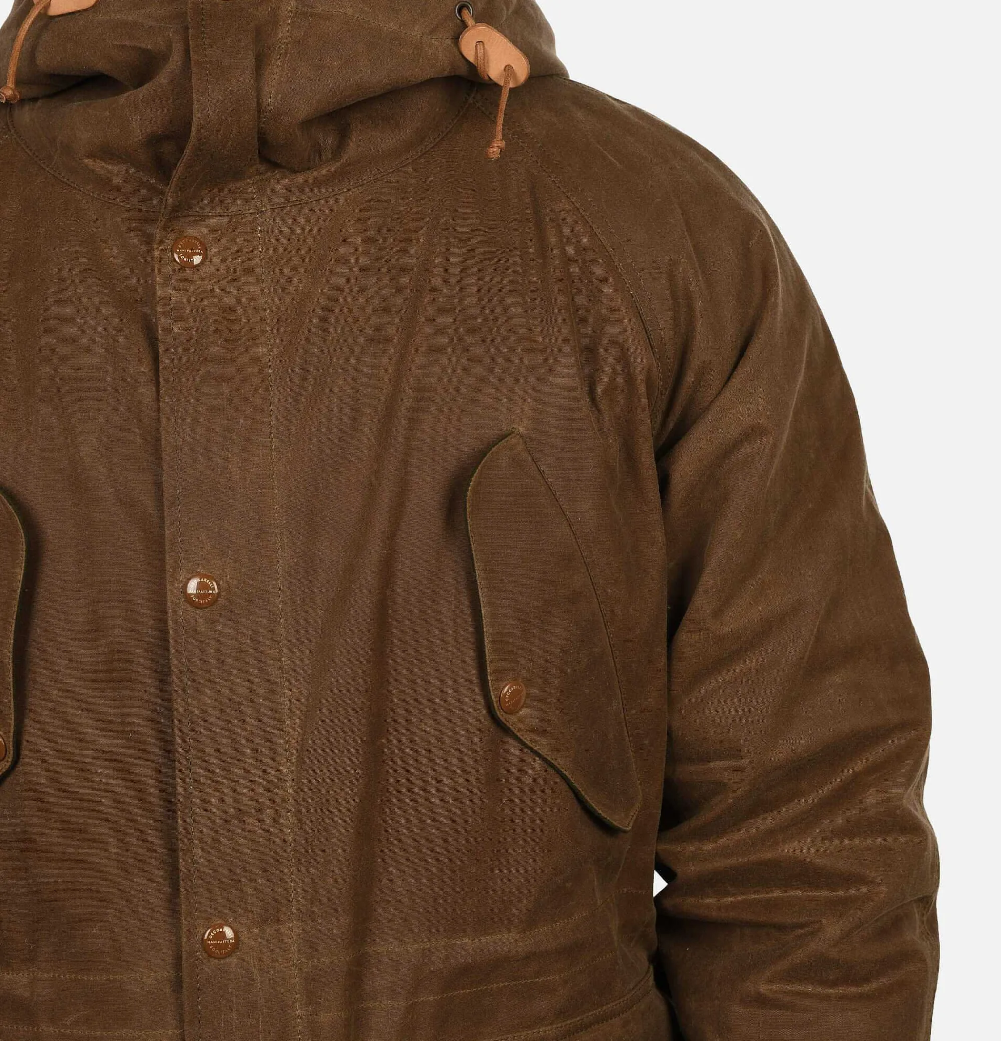 MANIFATTURA CECCARELLI Fisherman Parka Dark Tan