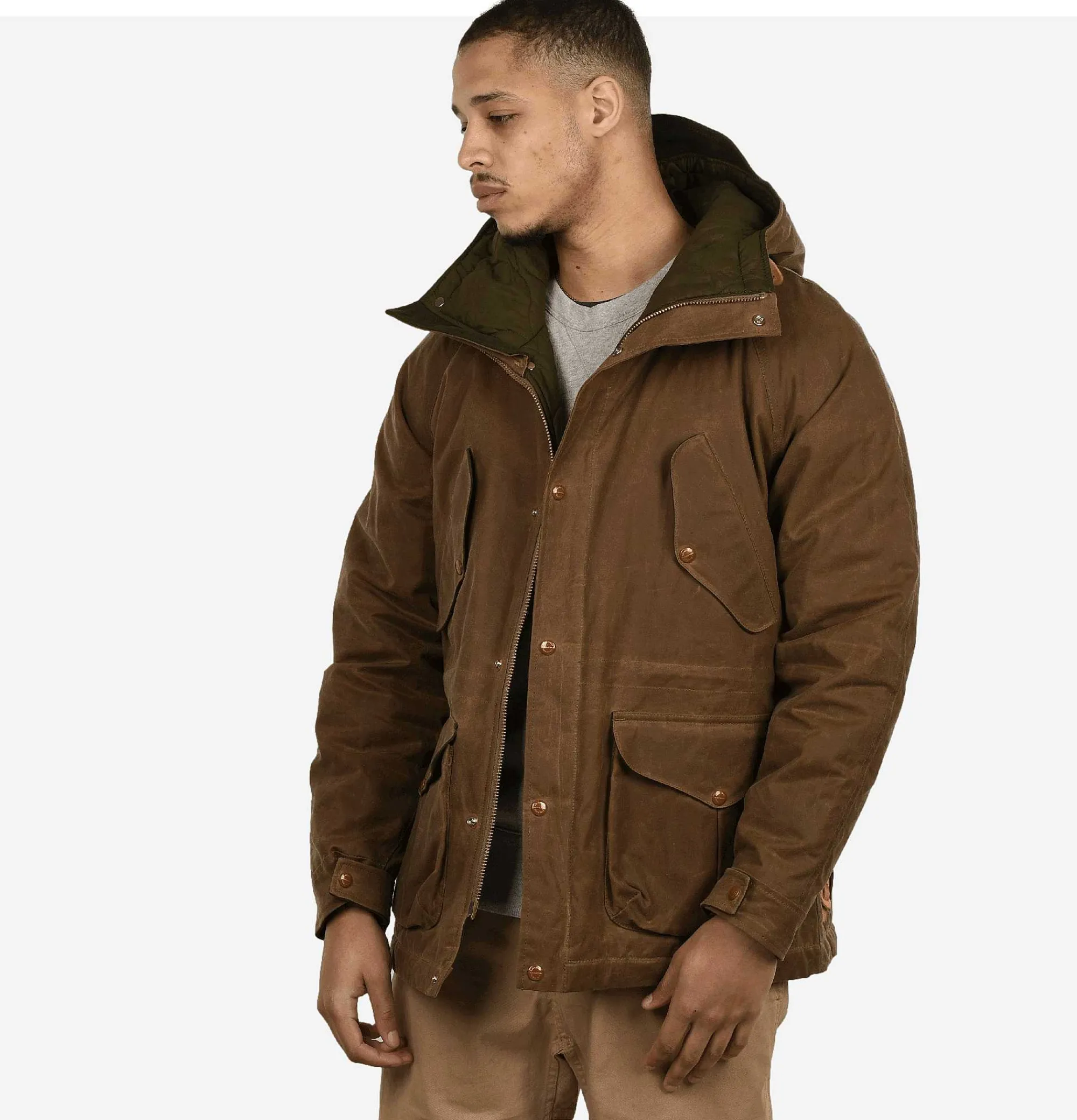 MANIFATTURA CECCARELLI Fisherman Parka Dark Tan