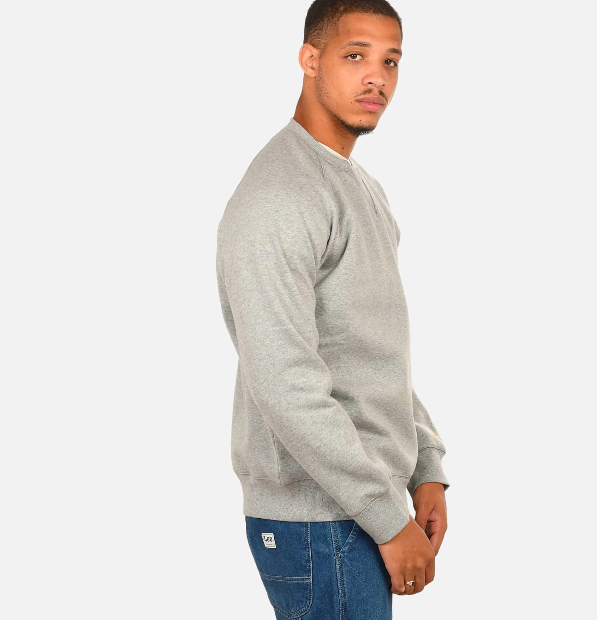 CARHARTT WIP Chase Sweat Grey Heather Gold
