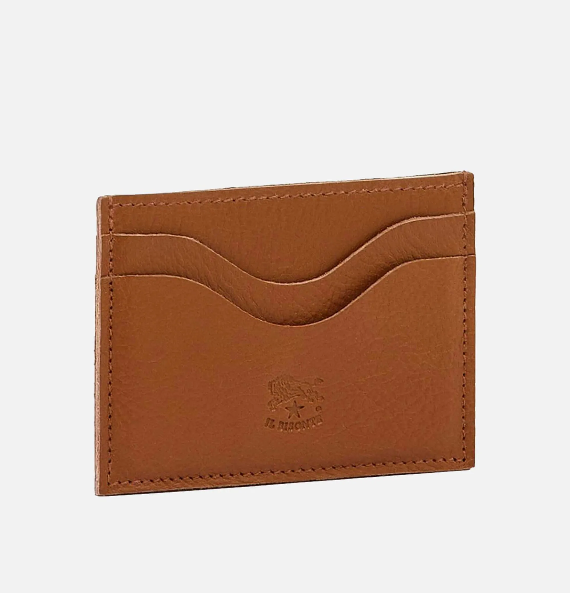 IL BISONTE Card Case Brown