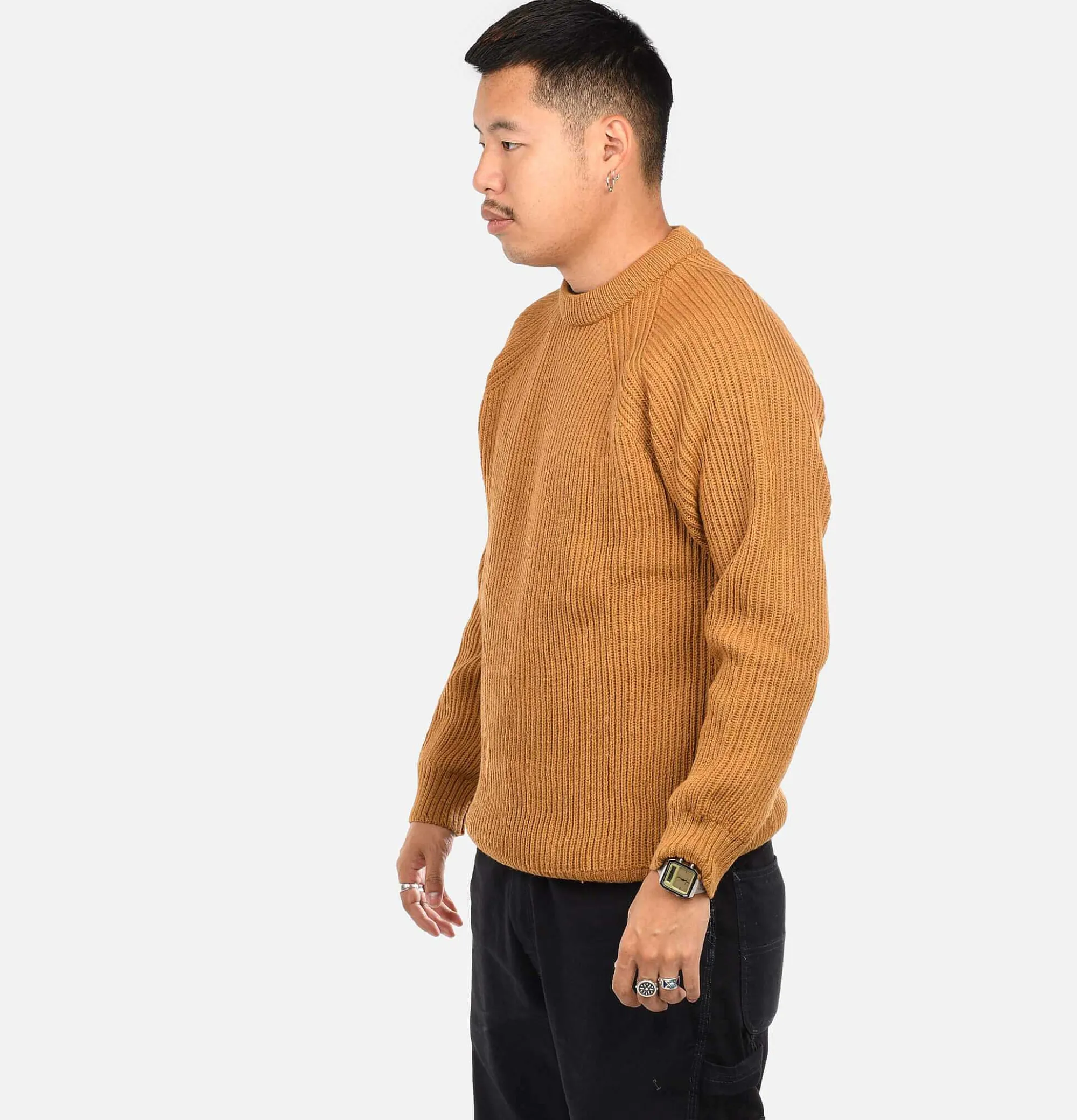 PEREGRINE Ford Crew Knit Wheat