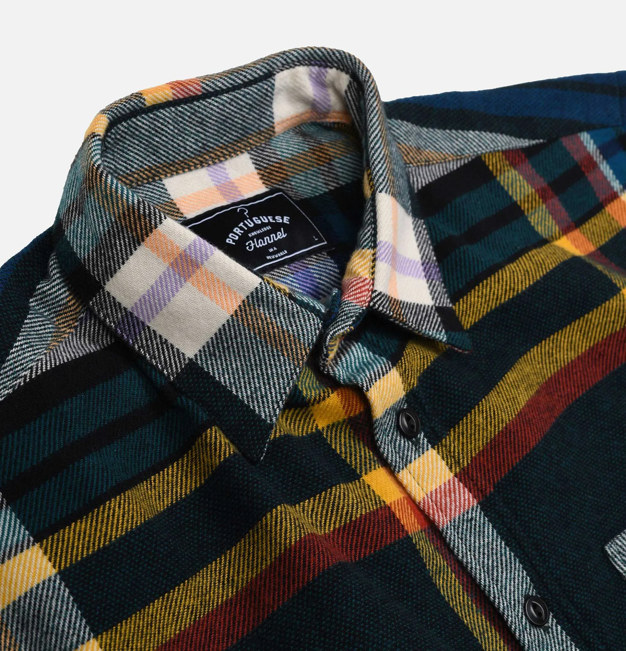 PORTUGUESE FLANNEL Wall Shirt Blue