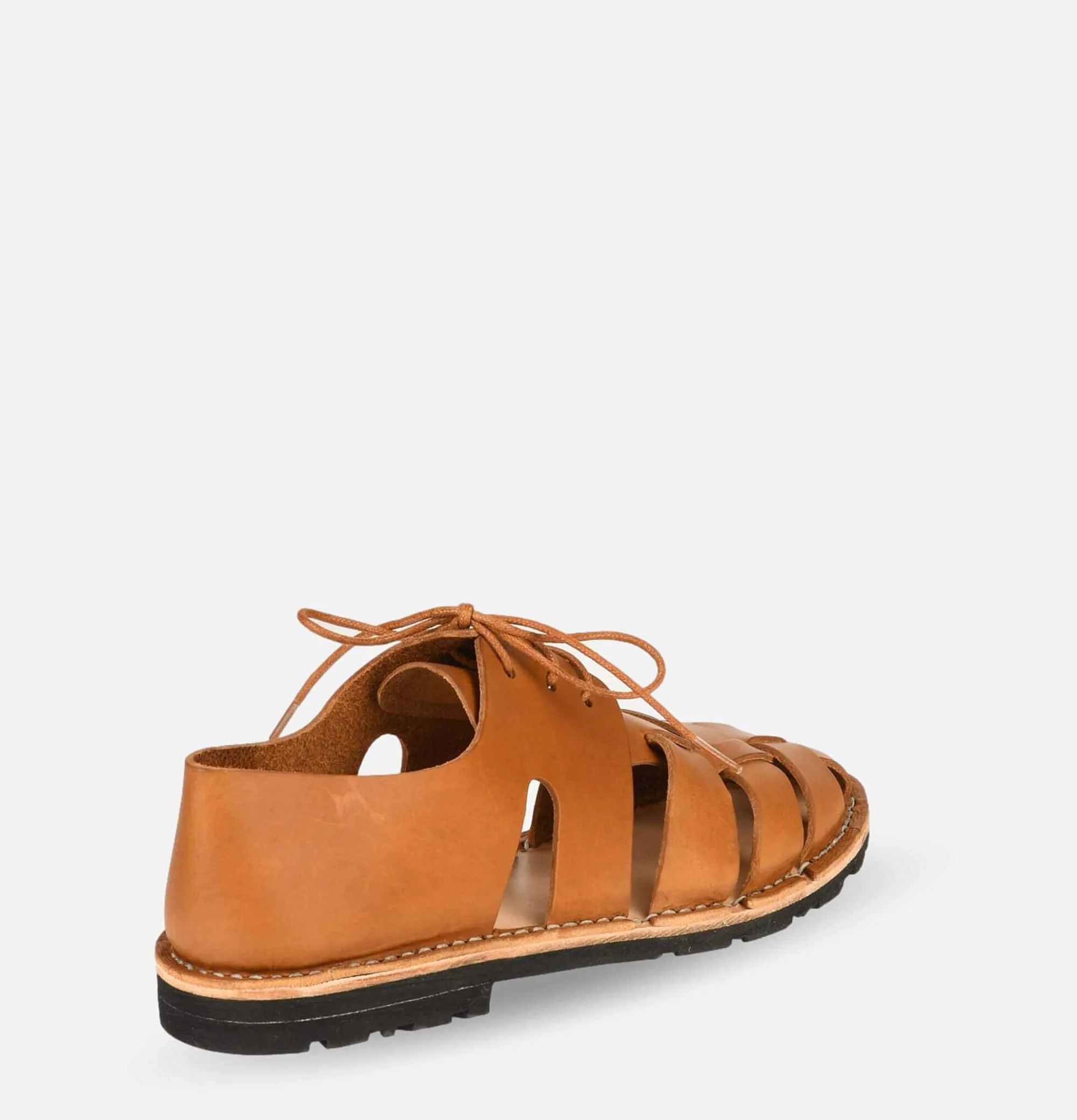 Men STEVE MONO Artisanal Sandal Shoe Tobacco