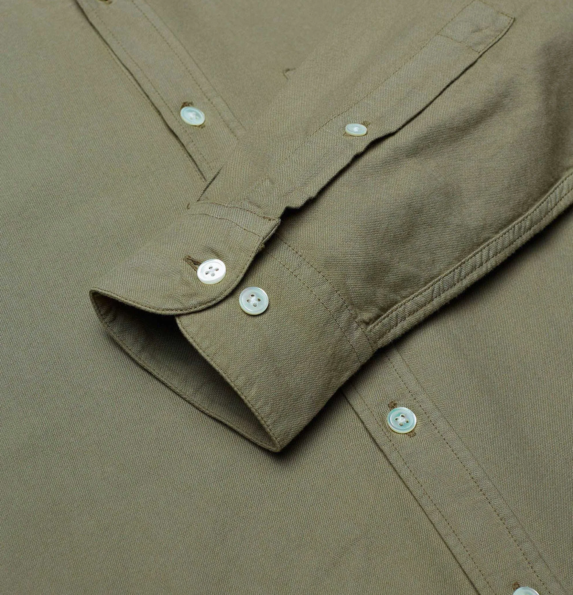 PORTUGUESE FLANNEL Belavista Shirt Olive