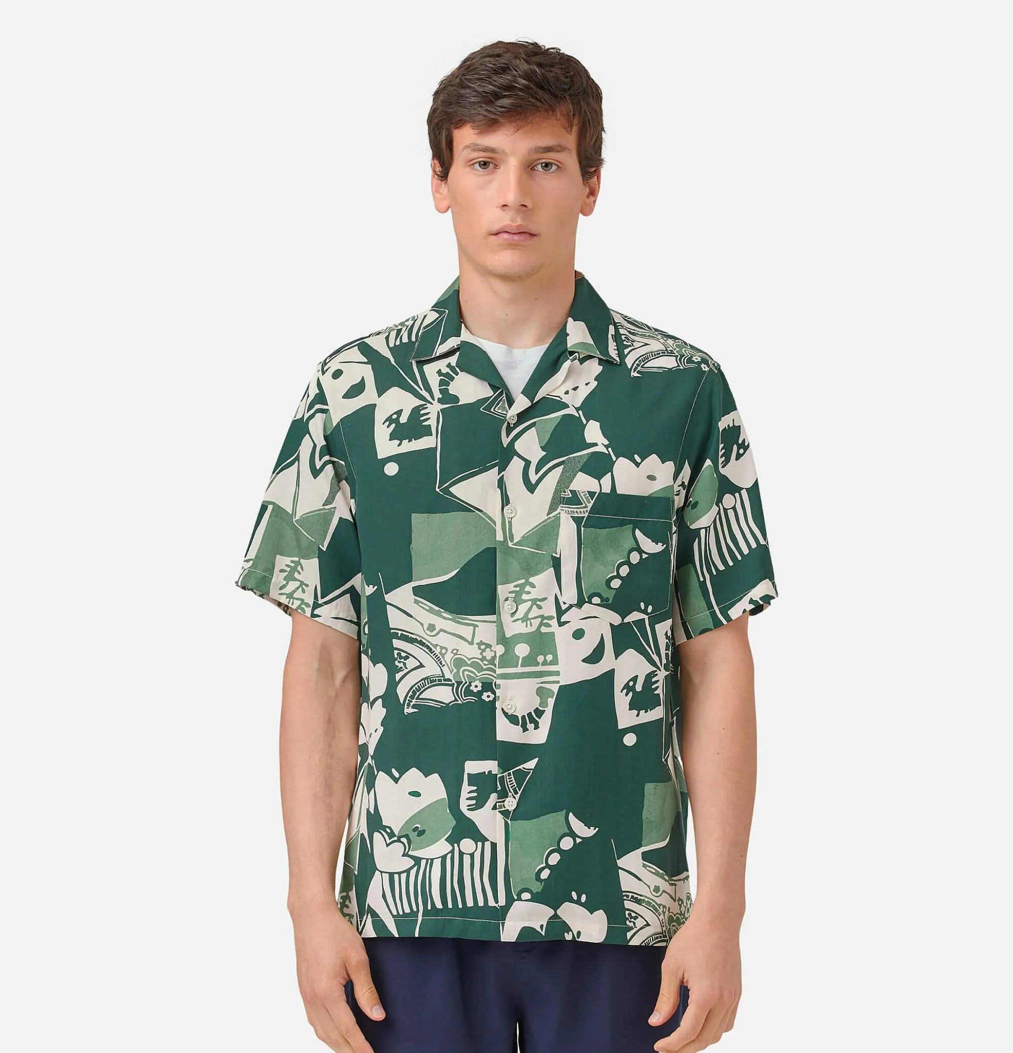 PORTUGUESE FLANNEL Chemise Cuca Green