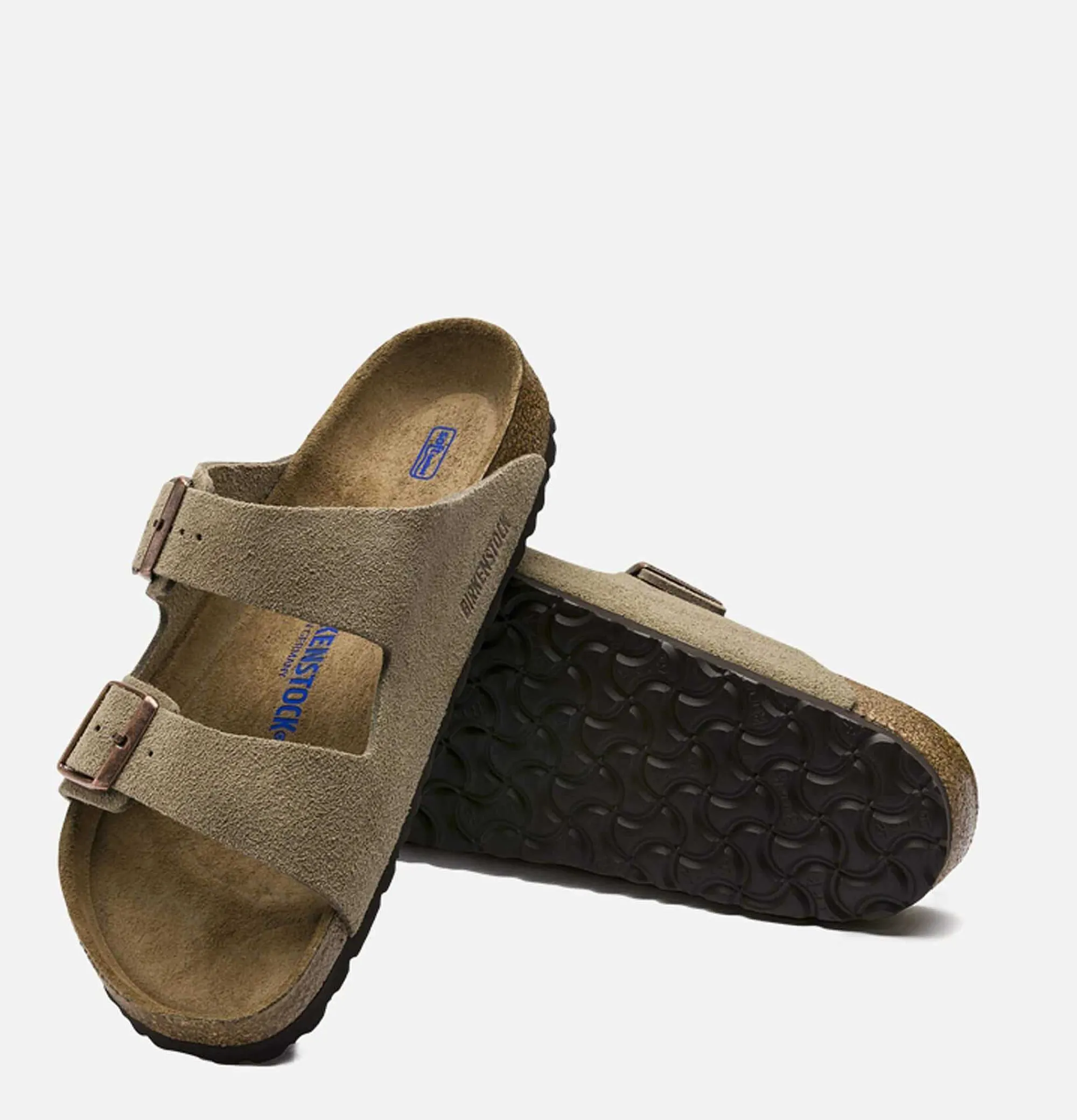 Men BIRKENSTOCK Arizona Sandals Softbed Taupe