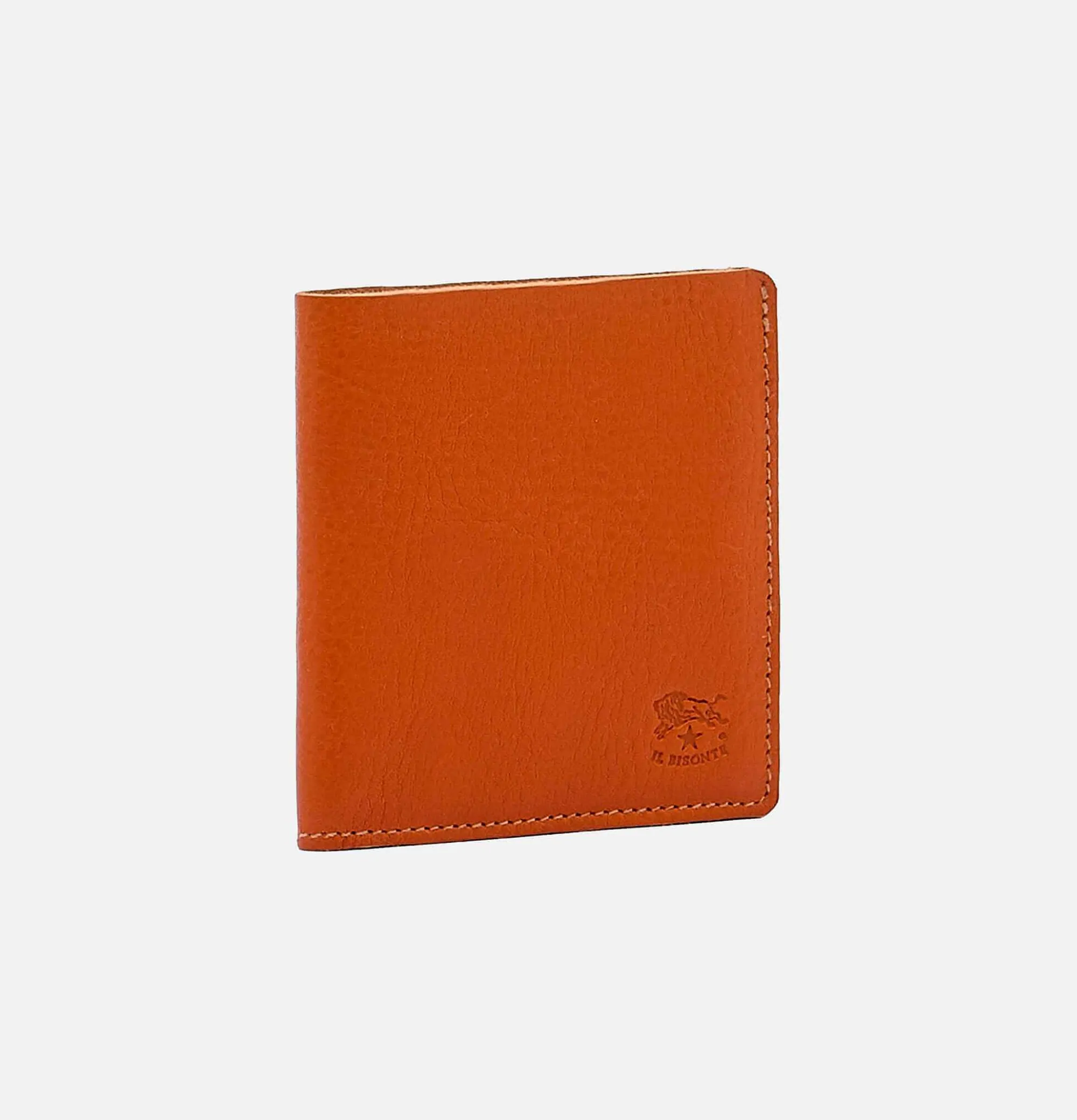 IL BISONTE Card Case Orange