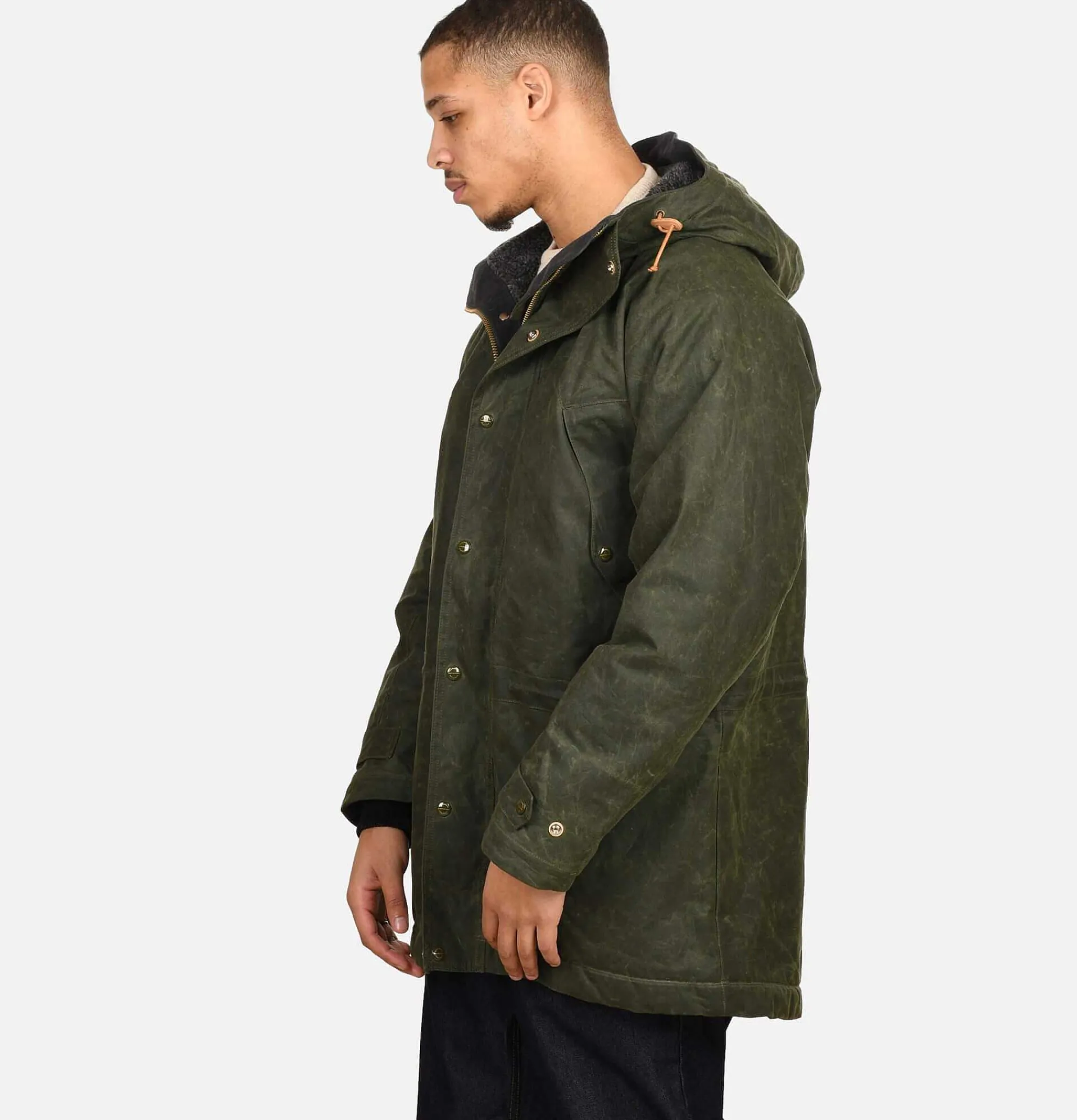 MANIFATTURA CECCARELLI Long Moutain Parka Wax Green