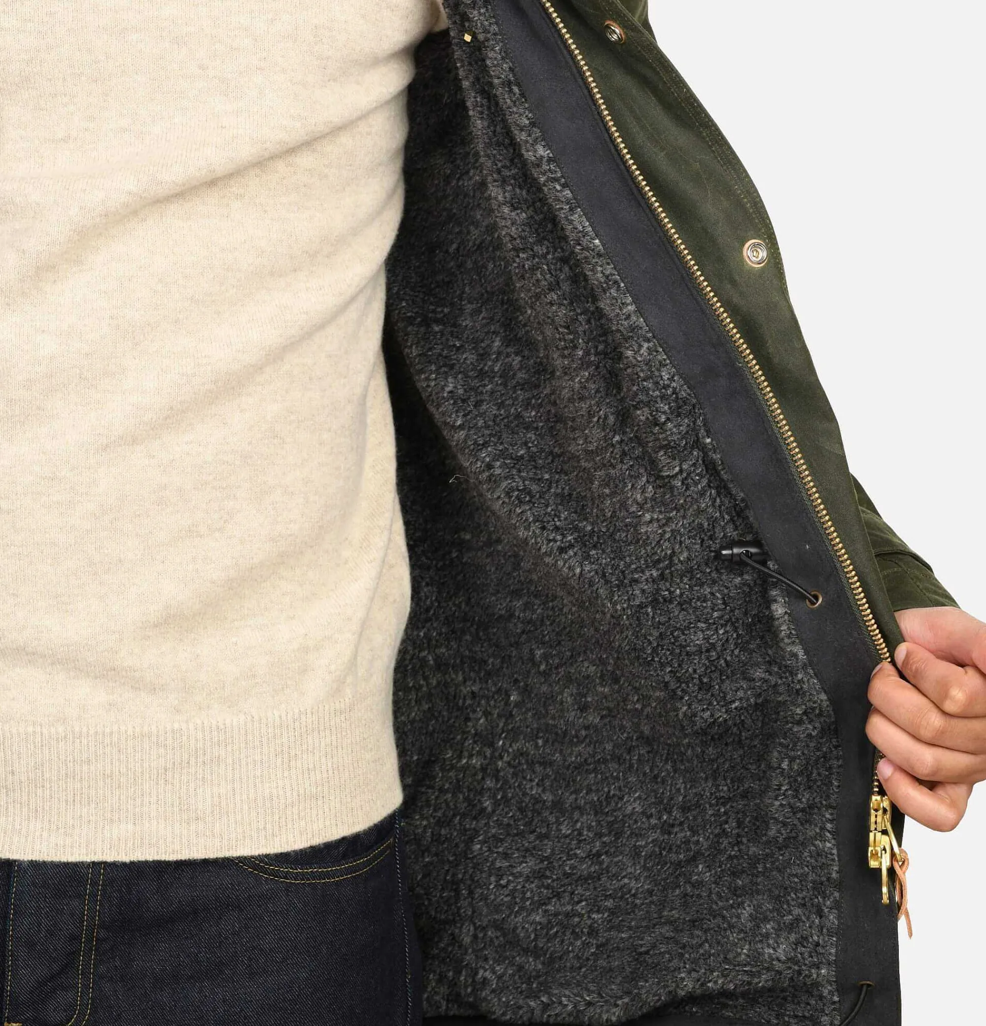 MANIFATTURA CECCARELLI Long Moutain Parka Wax Green