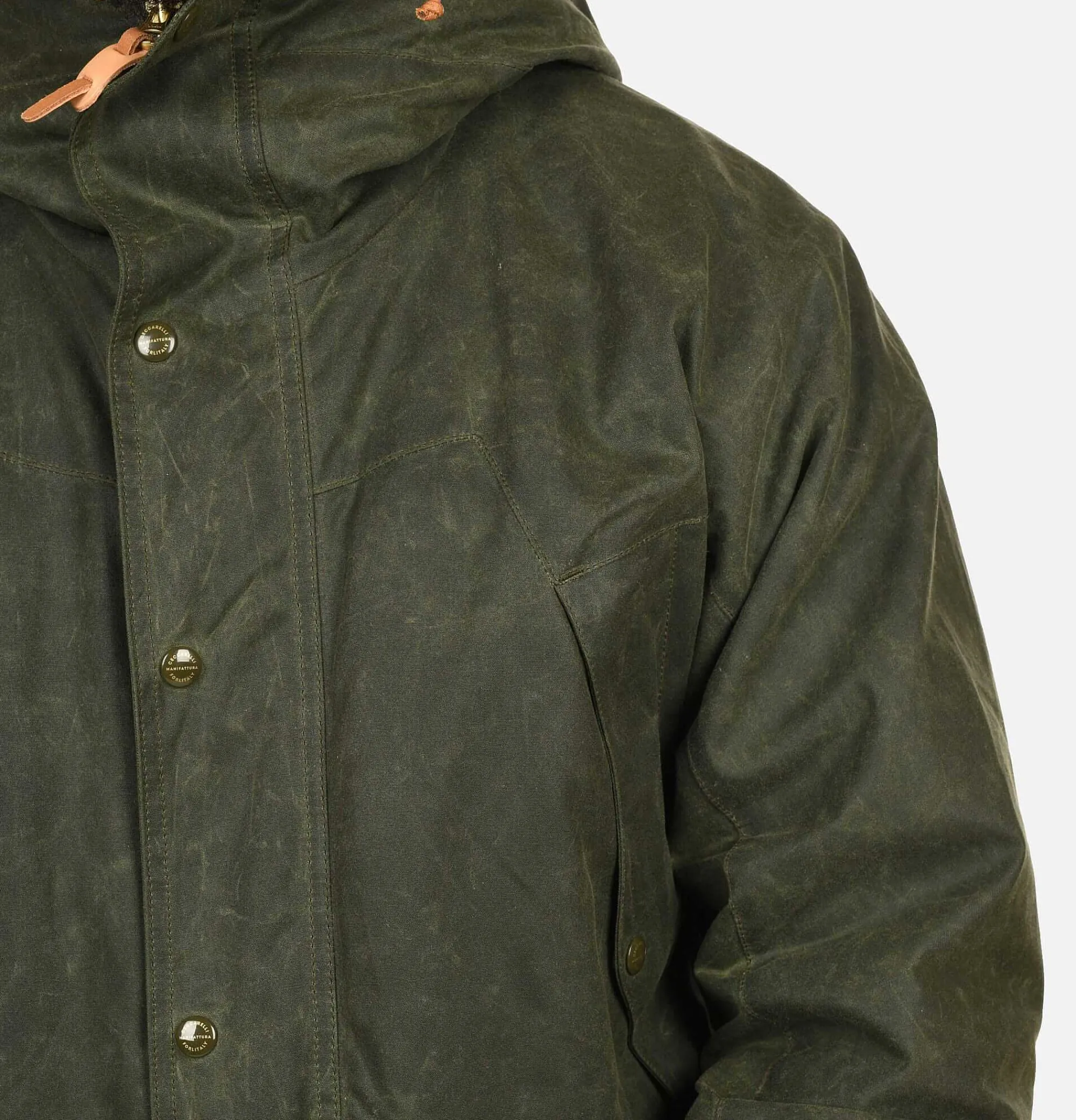 MANIFATTURA CECCARELLI Long Moutain Parka Wax Green