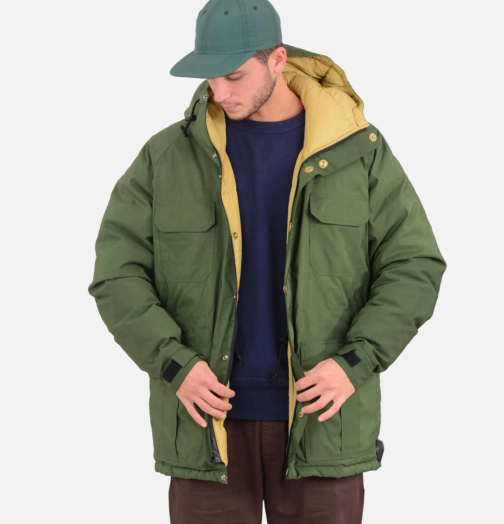 CRESCENT DOWN WORKS Down Arctic Montagne Parka Olive