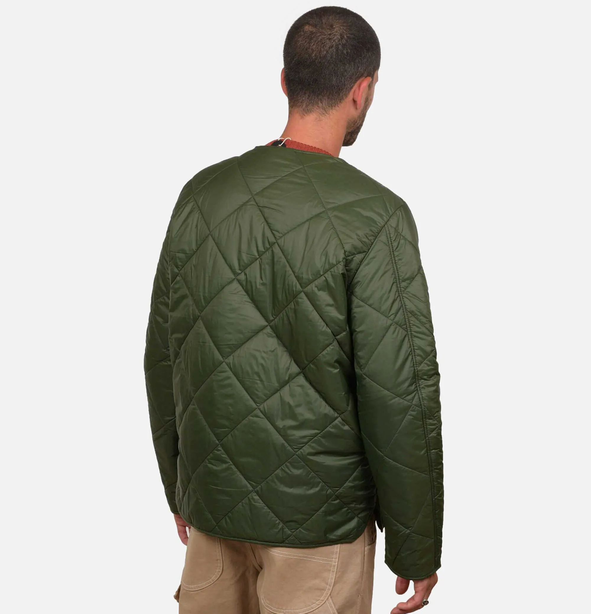 BARBOUR Liddesdale Cardigan Quilt Sage