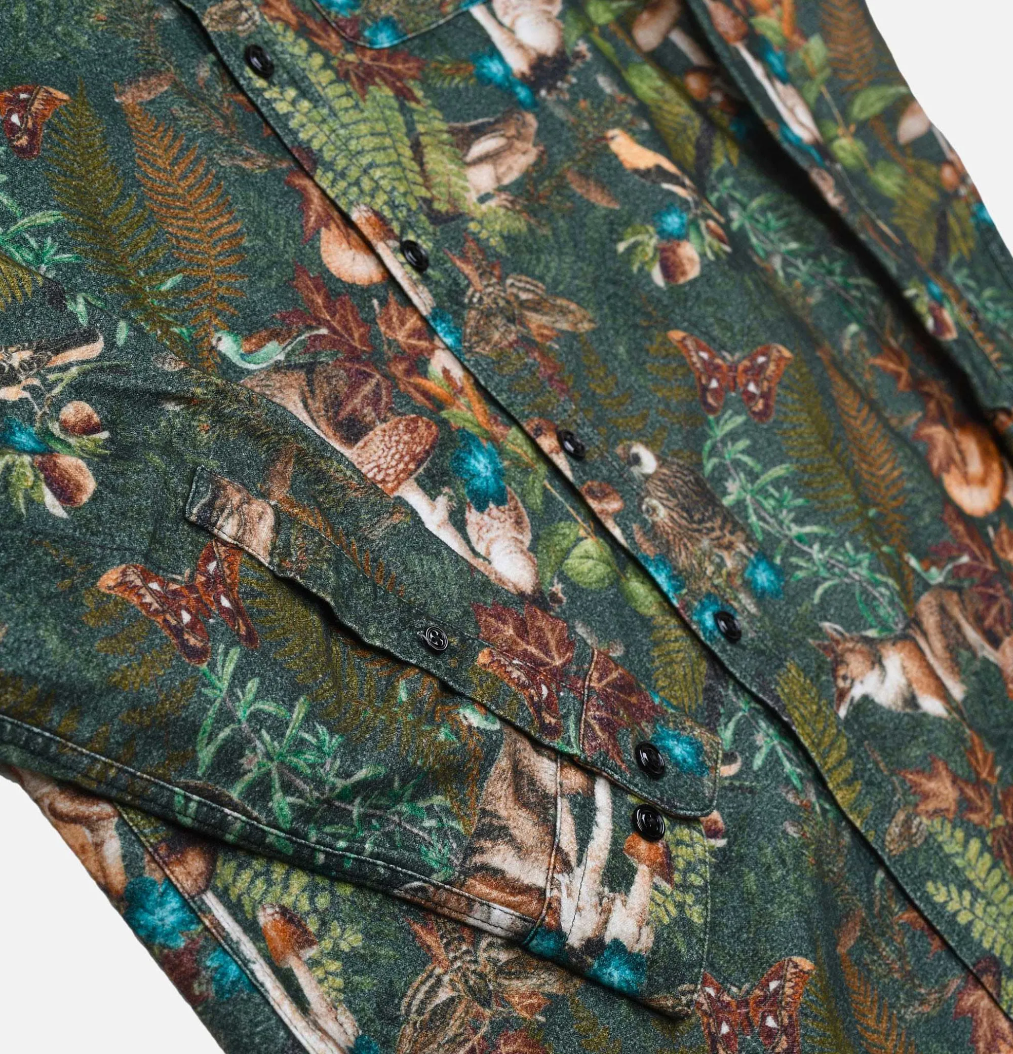 PORTUGUESE FLANNEL Fauna Green Shirt