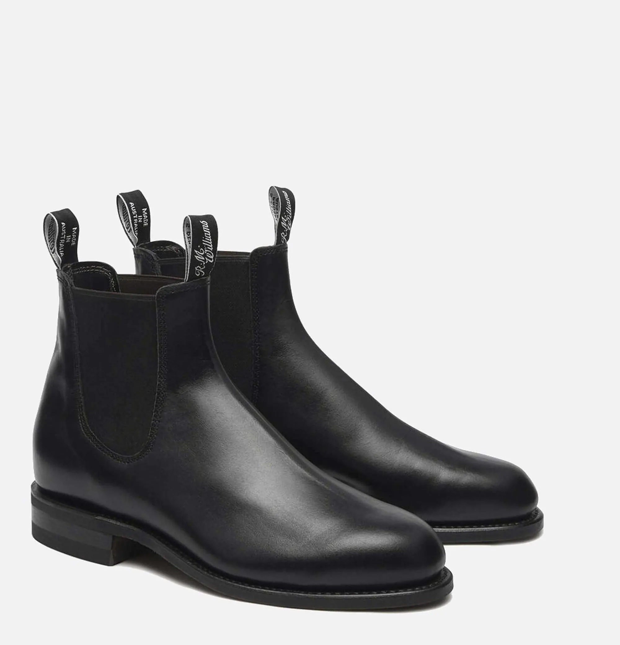 Men RM WILLIAMS Comfort Turnout Boots Black