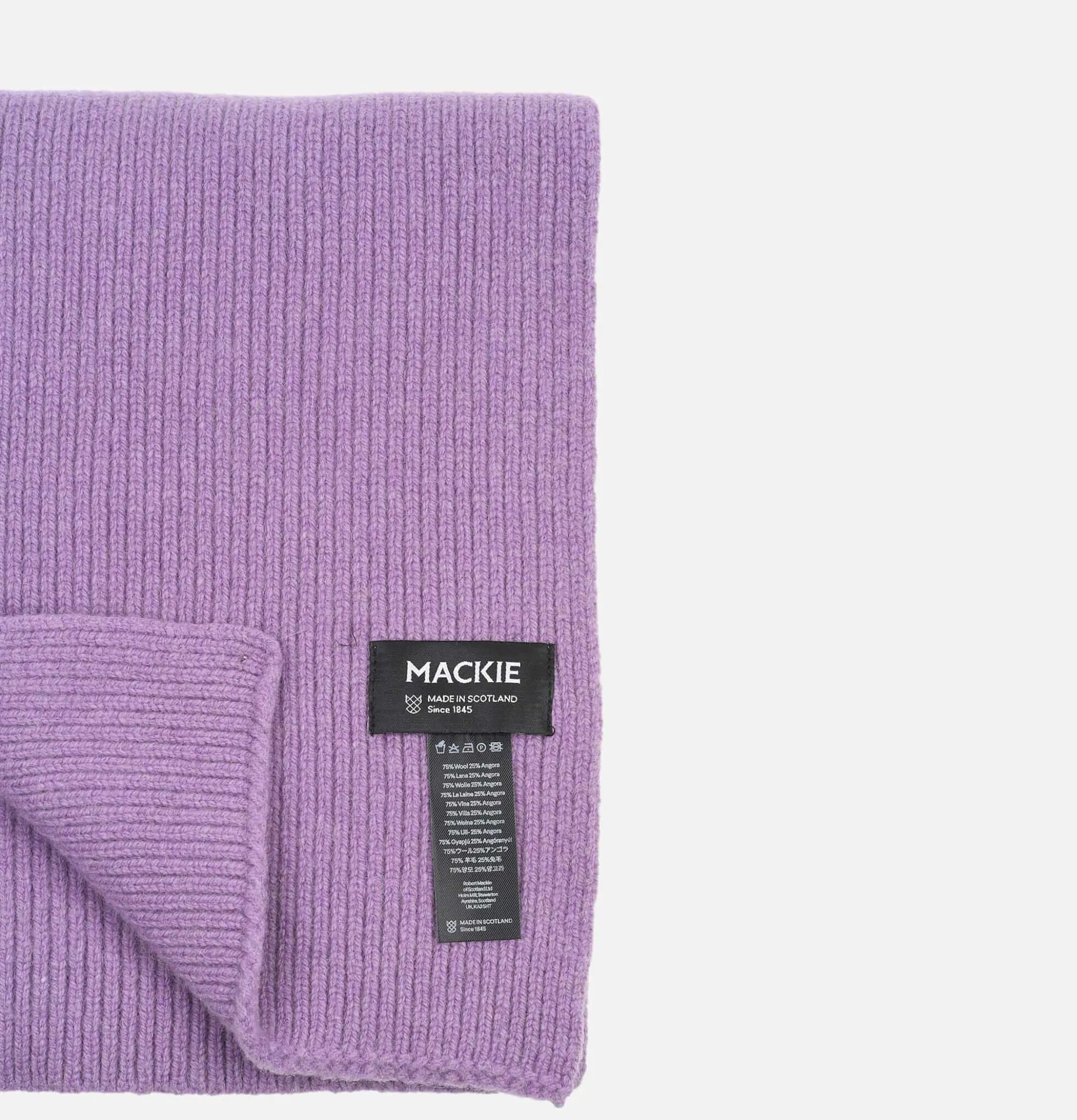Men ROBERT MACKIE Barra Geelongora Scarf Lilac