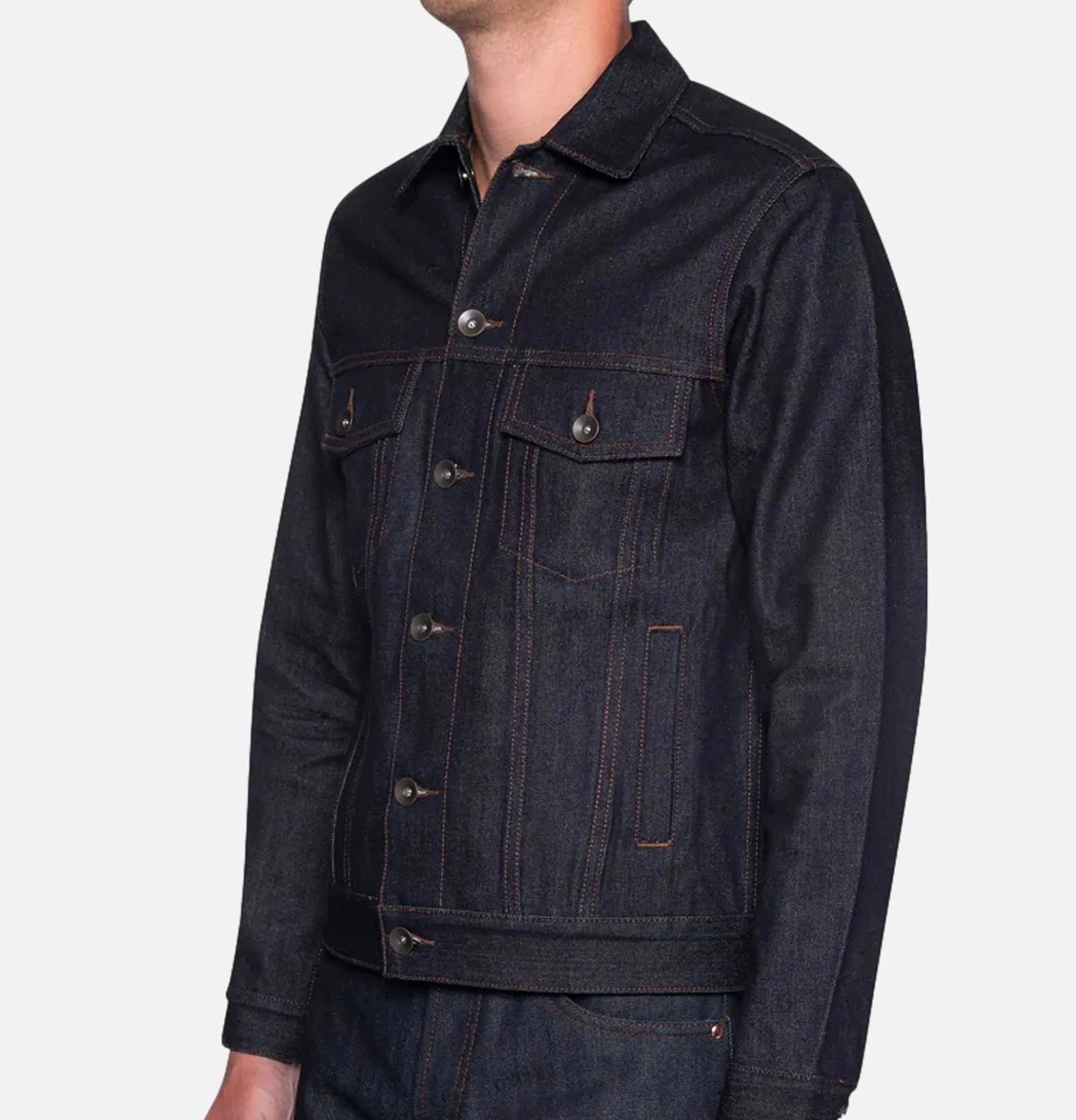 UNBRANDED BRAND Ub901 14.5Oz Indigo Selvedge Jacket