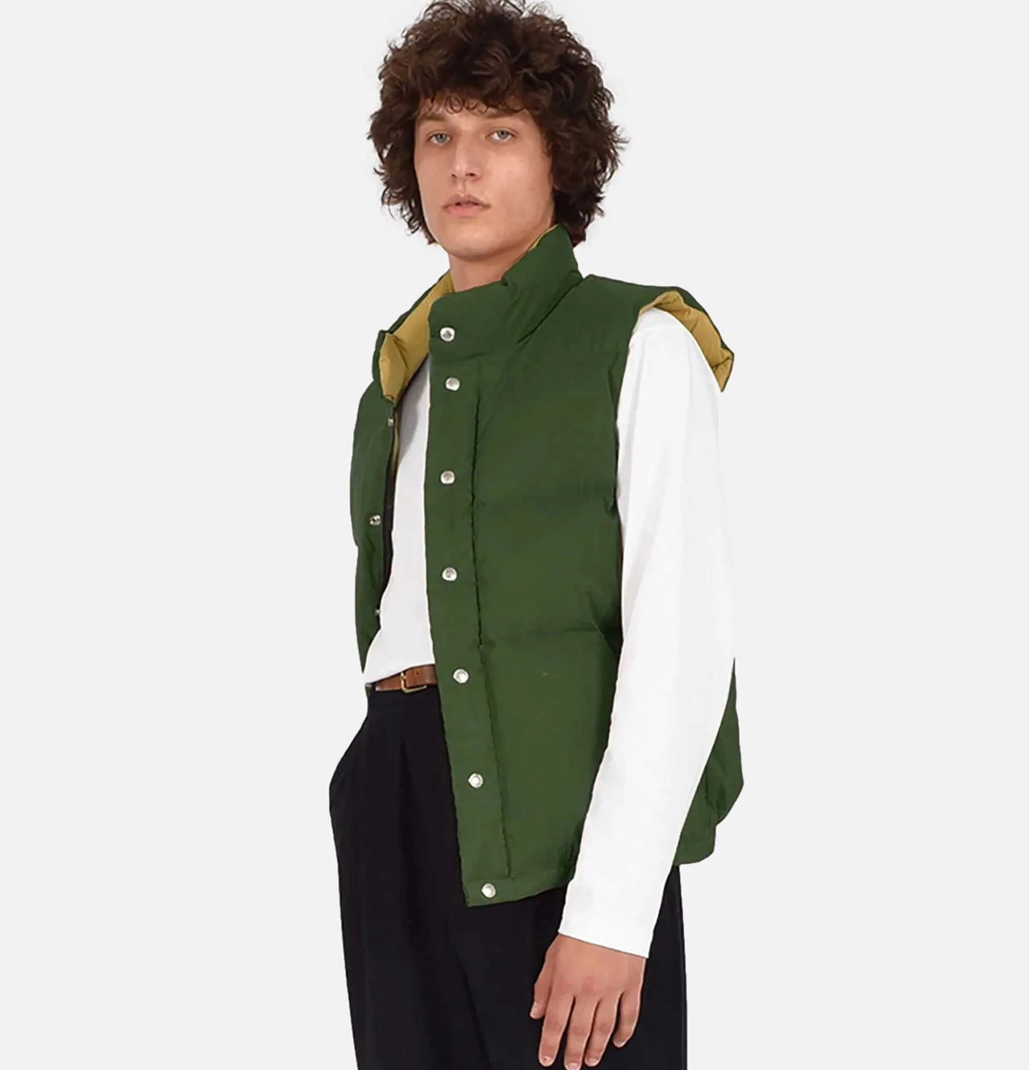 CRESCENT DOWN WORKS Italian Down Vest Olive