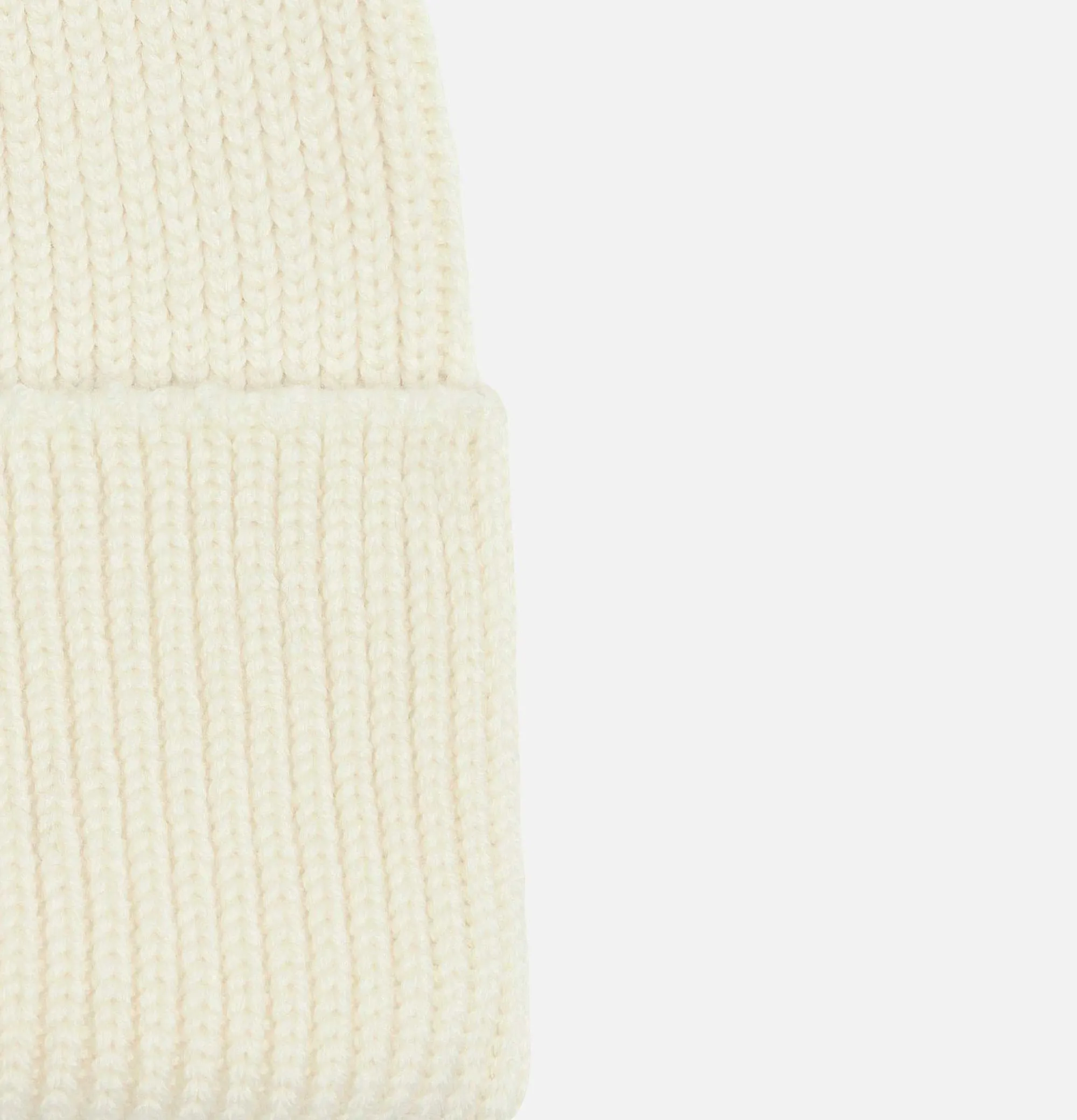 Men NITTO KNITWEAR Ara Beanie Ecru