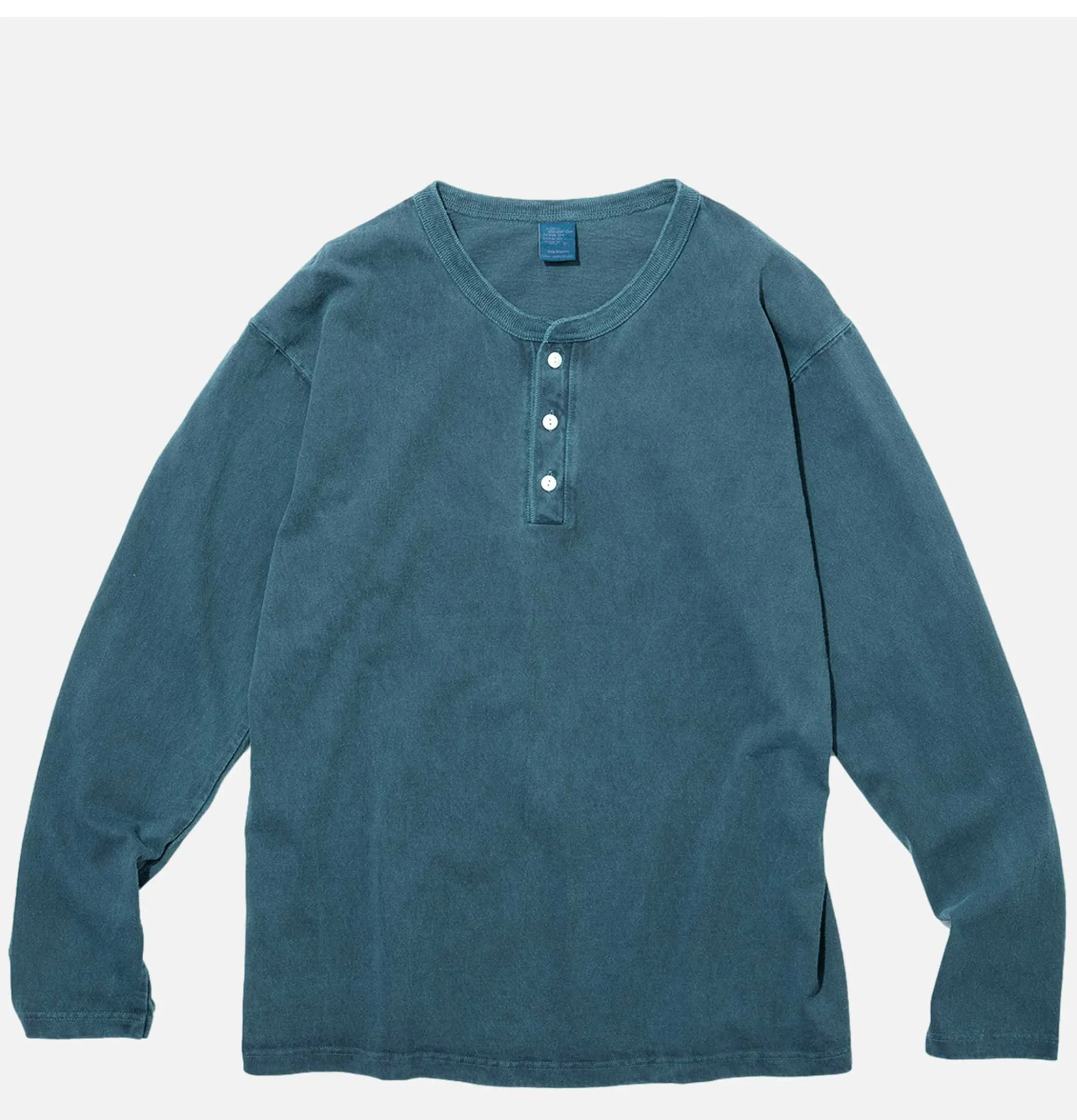 GOOD ON Ls Henley Tee Slate