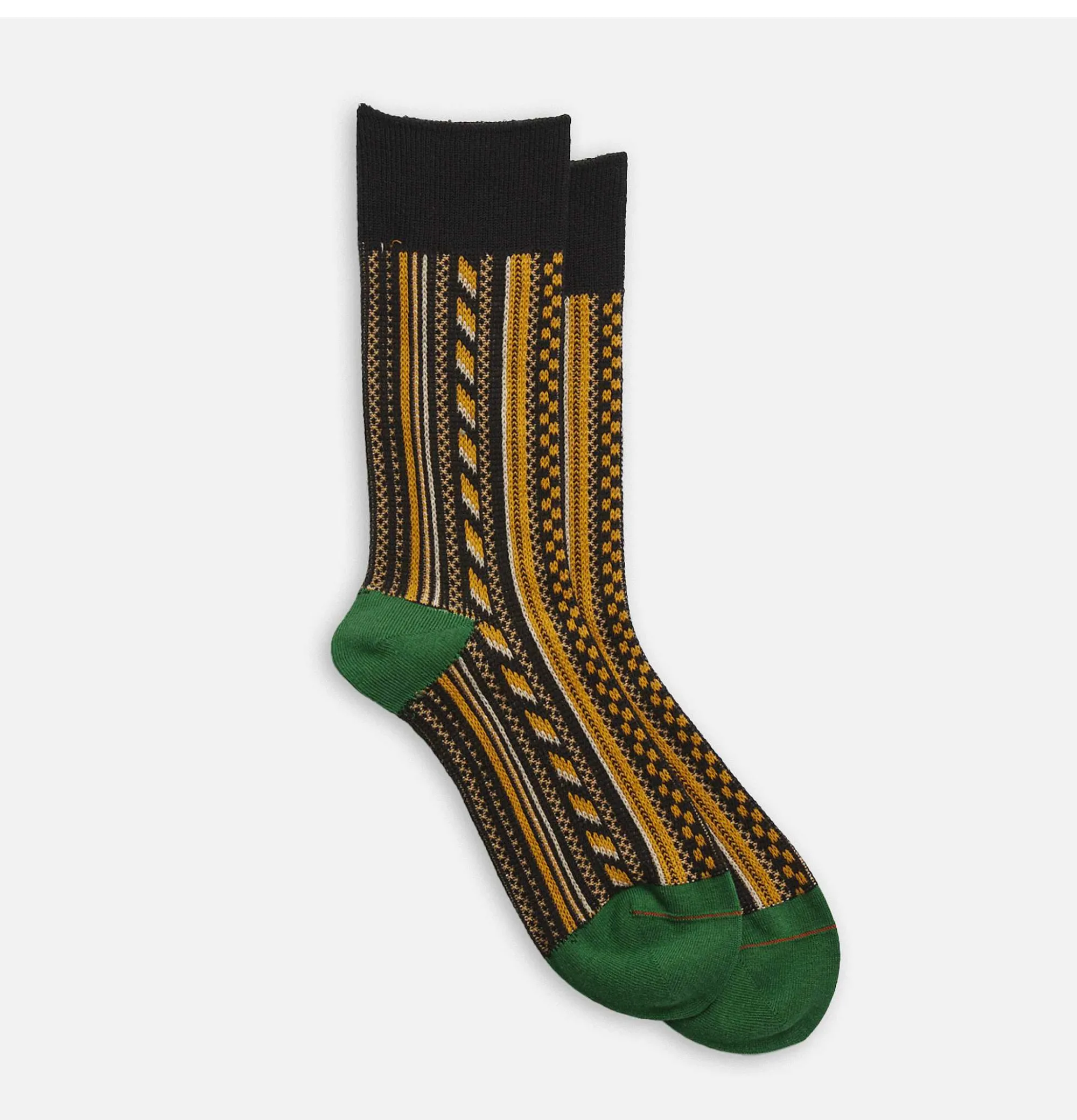 Men ROTOTO Multi Vertical Jaquard Socks