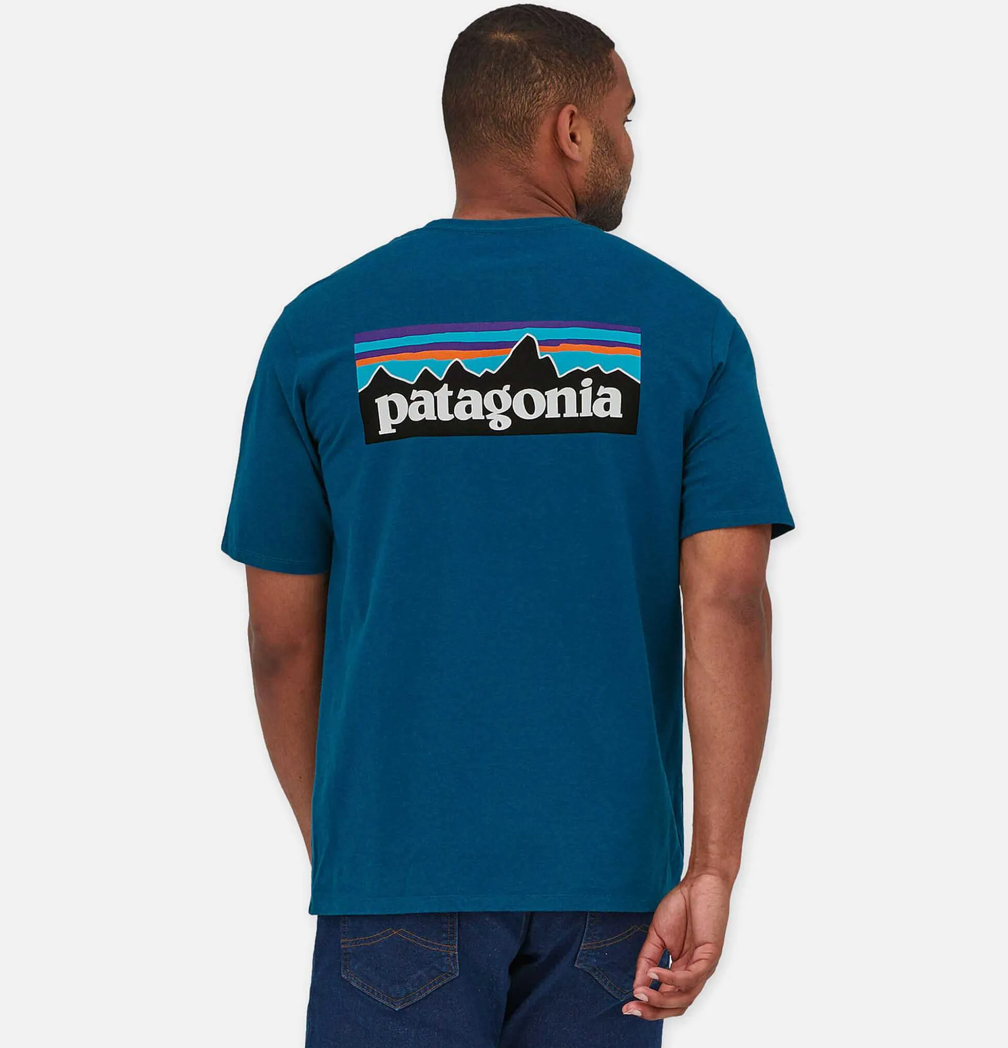 PATAGONIA P6 Logo T-Shirt Wavy Blue