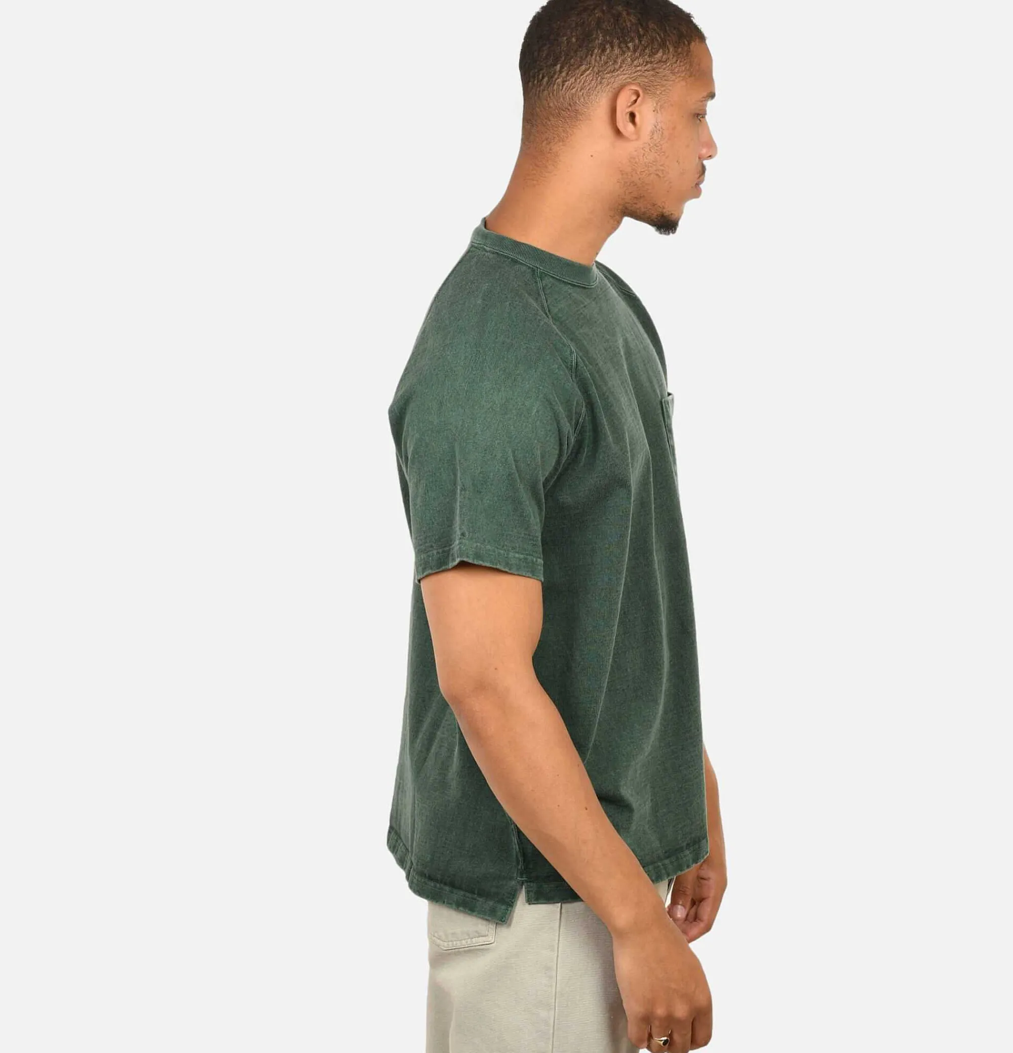 GOOD ON Heavy Raglan Pocket Tee Dark Green